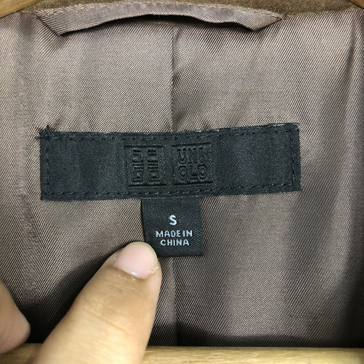Japanese Brand 🔥RICH BROWN BIKER JACKET DOUBLE COLLAR UNIQLO ISSEY MIYAKE Size US S / EU 44-46 / 1 - 20 Thumbnail