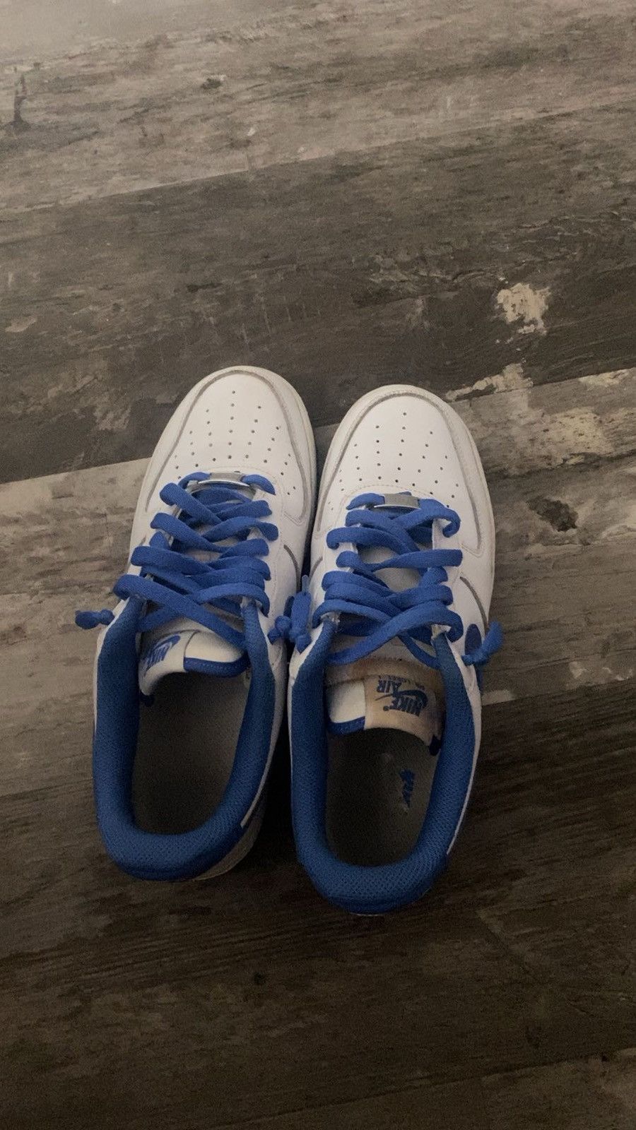 Nike White / Blue Air Force 1 Size US 8.5 / EU 41-42 - 8 Thumbnail