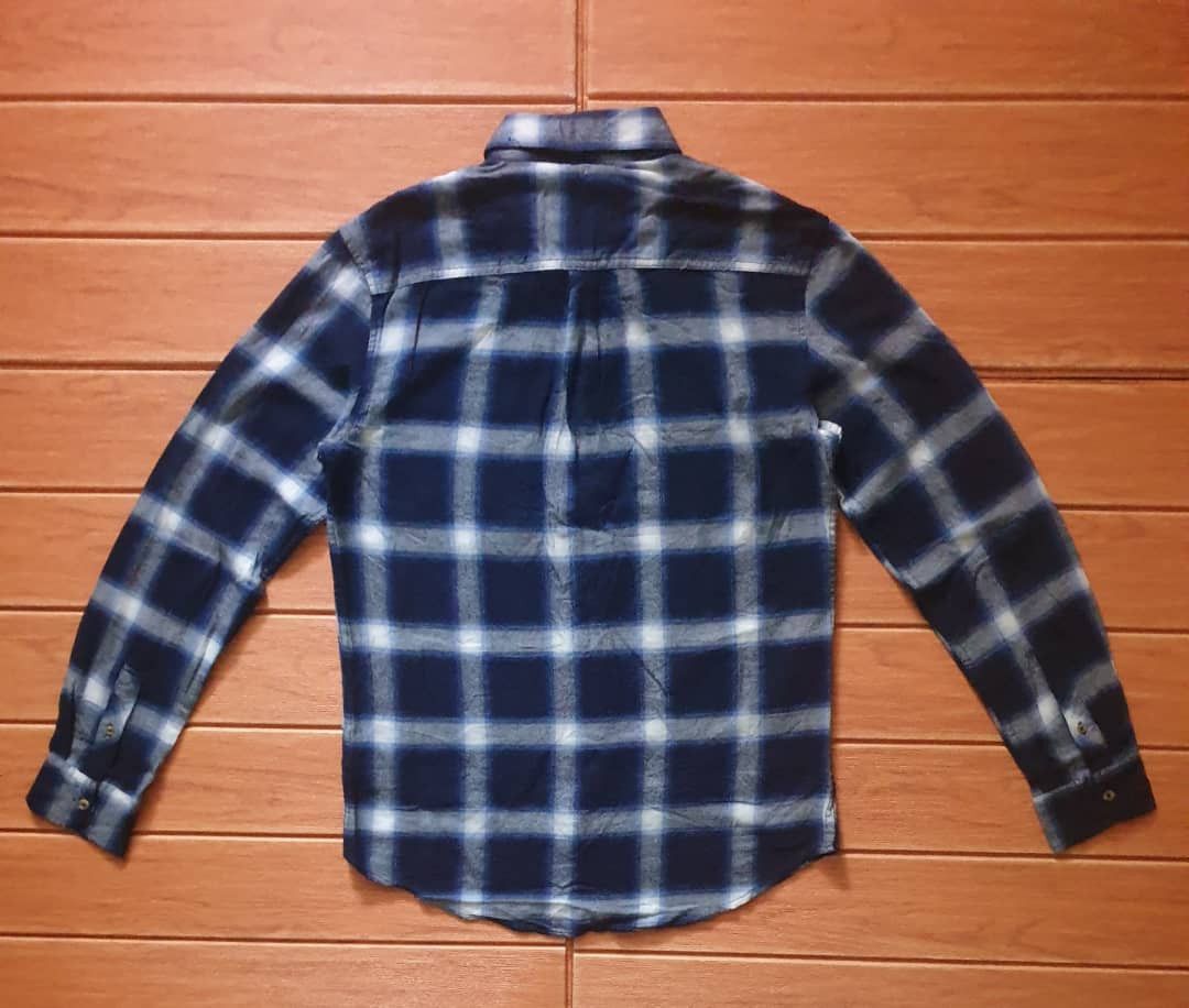 PPFM 💥Roshell checkered blue Japanese brand flannel shirt Size US M / EU 48-50 / 2 - 11 Thumbnail