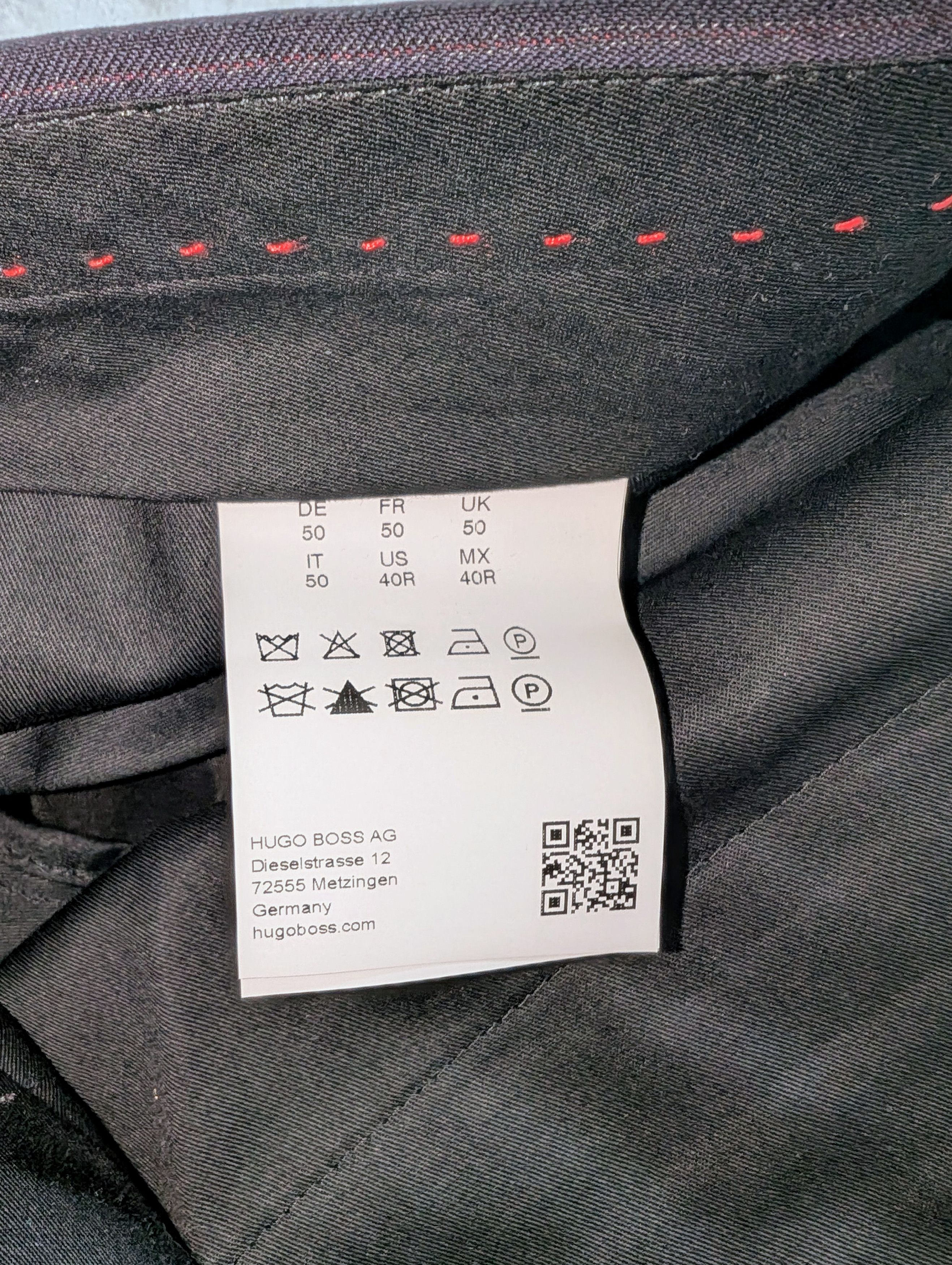 Hugo Boss HUGO BOSS PINSTRIPE TROUSER PANTS Size 40R - 4 Thumbnail