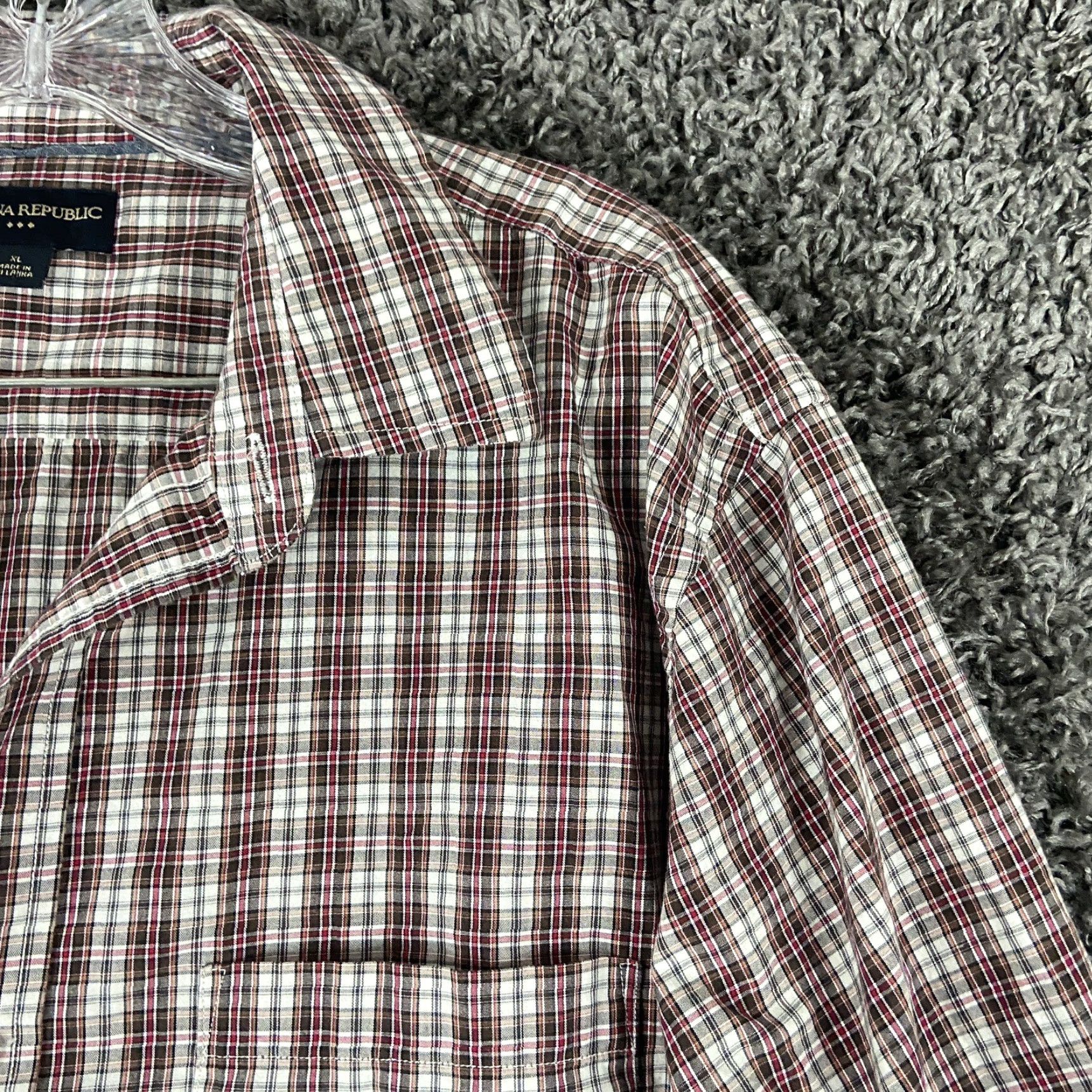 Banana Republic BANANA REPUBLIC Plaid Button-Up Shirt XL Multicolor Long Sleeve Mens Size US XL / EU 56 / 4 - 4 Thumbnail