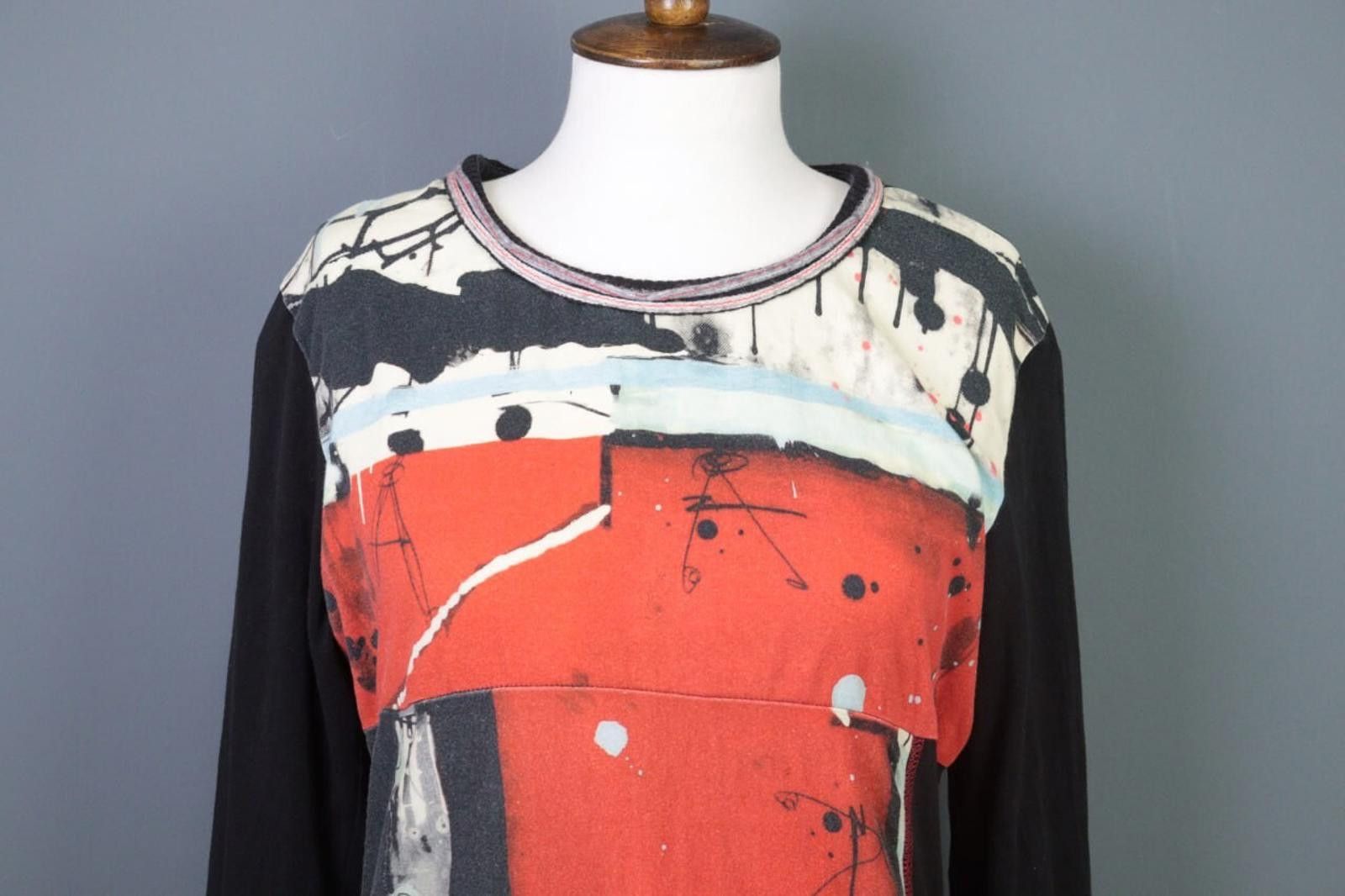 Designer Aventures des Toiles Multicolor Printed A-Line Dress Size 44 Size M / US 6-8 / IT 42-44 - 2 Thumbnail