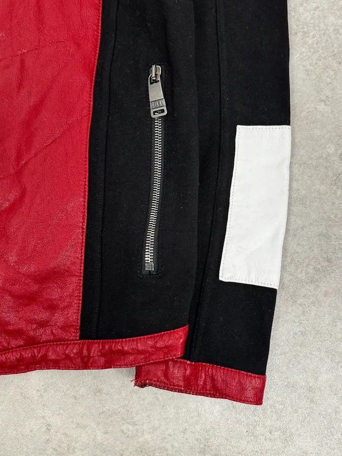 Dirk Bikkembergs 2000s Dirk Bikkembergs Mondrian Leather Color-Block Biker Leather Jacket Size US M / EU 48-50 / 2 - 9 Thumbnail