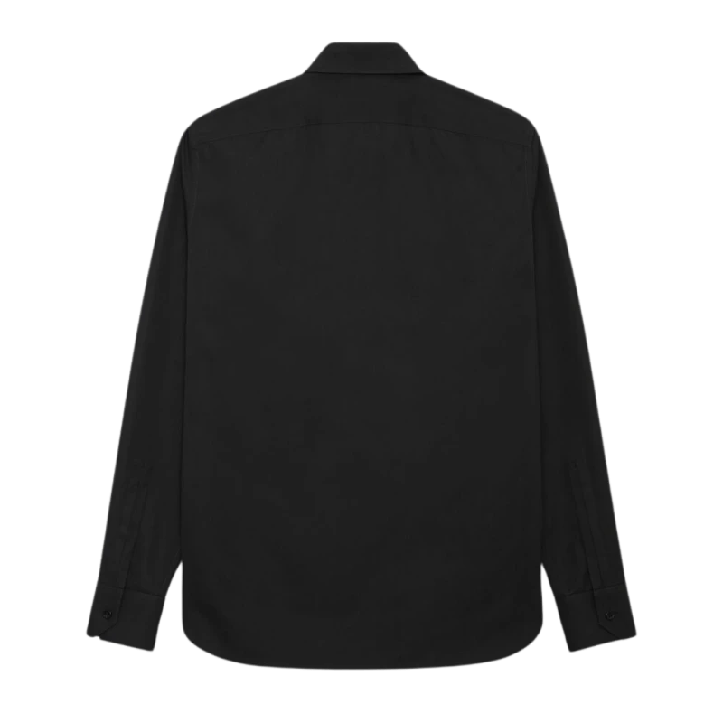Saint Laurent Paris o1bcso1str0625 Slim Fit Shirt In Poplin in Black Size US L / EU 52-54 / 3 - 2 Thumbnail