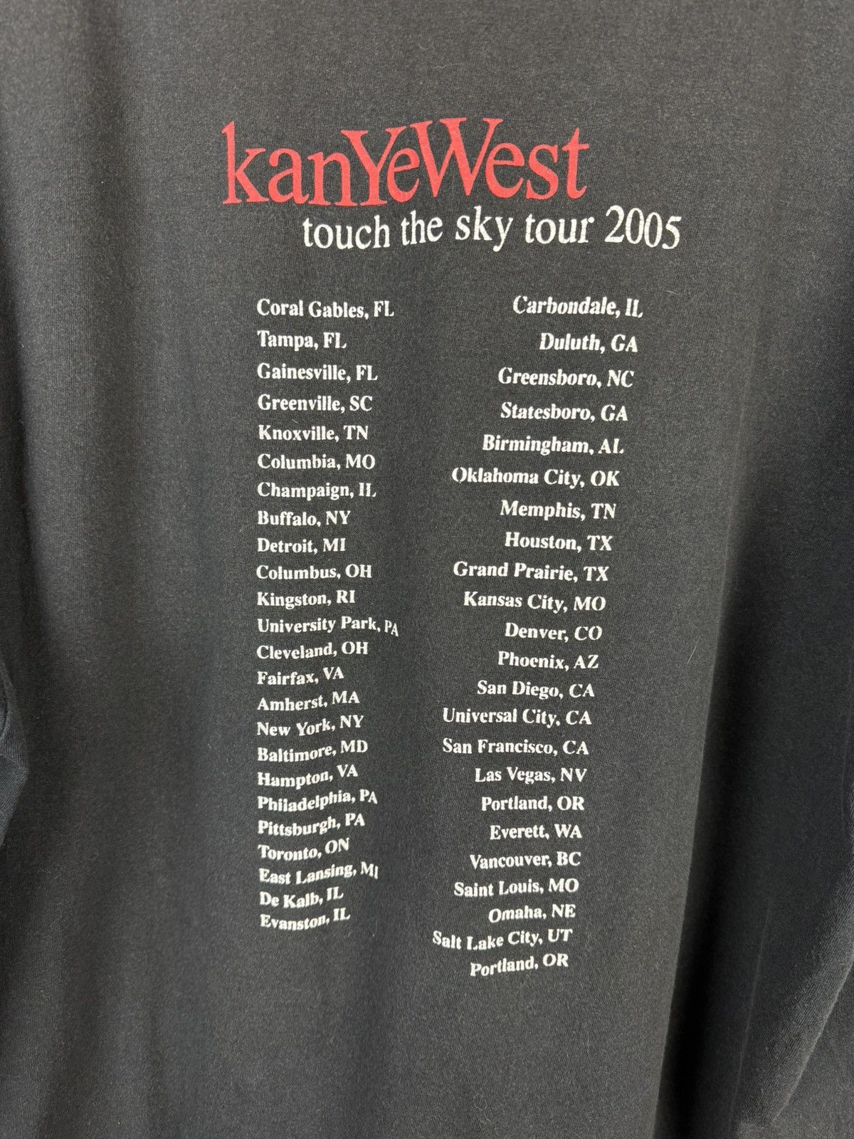 Band Tees Kanye West 2005 Late Registration Touch The Sky Tour T-Shirt Size US XL / EU 56 / 4 - 6 Thumbnail
