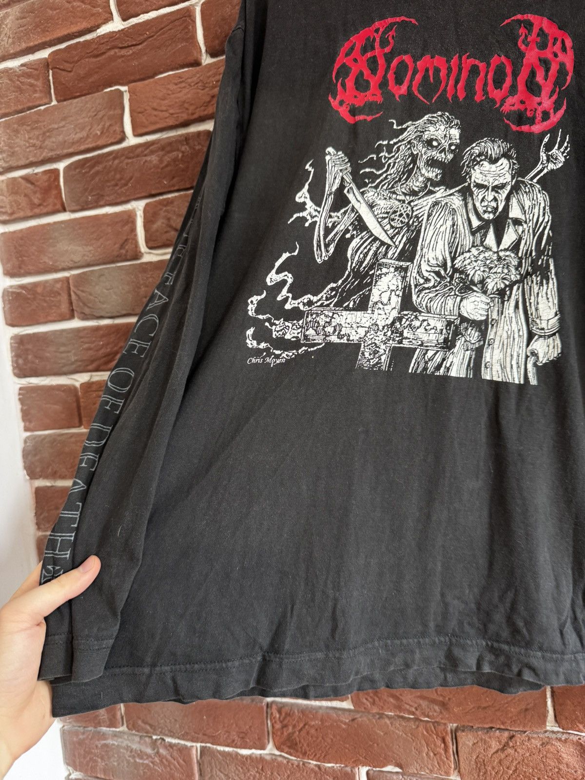 Band Tees Vintage Rare 2004 Nominon True face of Death Metal Band Tee Size US L / EU 52-54 / 3 - 6 Thumbnail