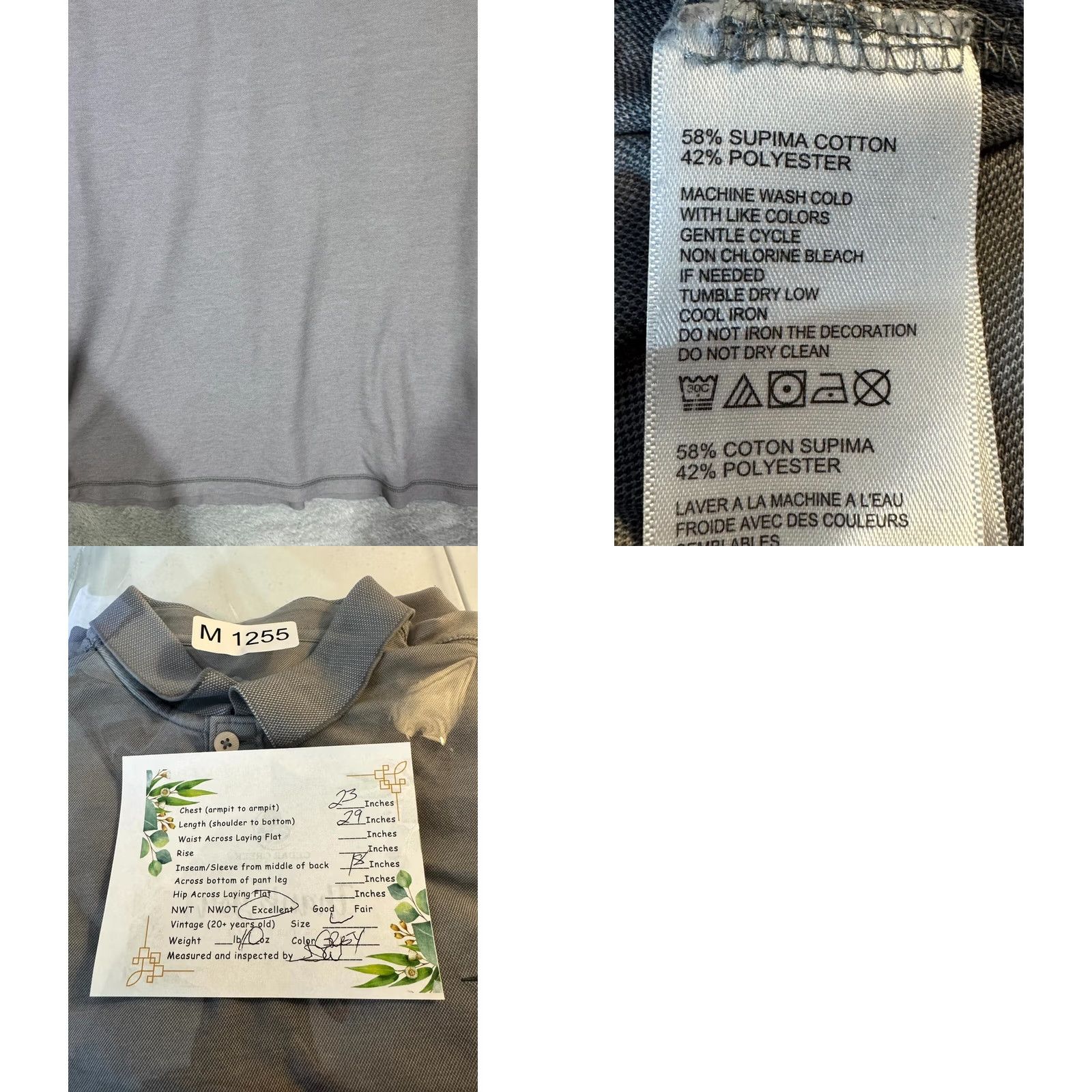 Tommy Bahama Tommy Bahama Polo Shirt Large Gray Short Sleeve Cotton Logo Excellent Men’s Size US L / EU 52-54 / 3 - 9 Thumbnail