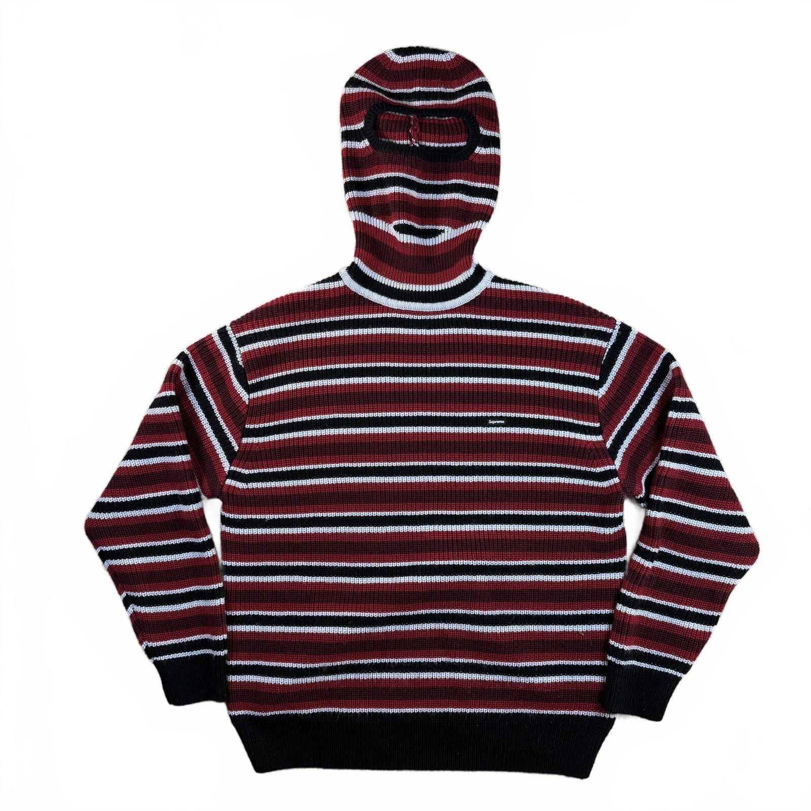 Supreme Supreme Script Stripe Half Zip Sweater - Red | Grailed