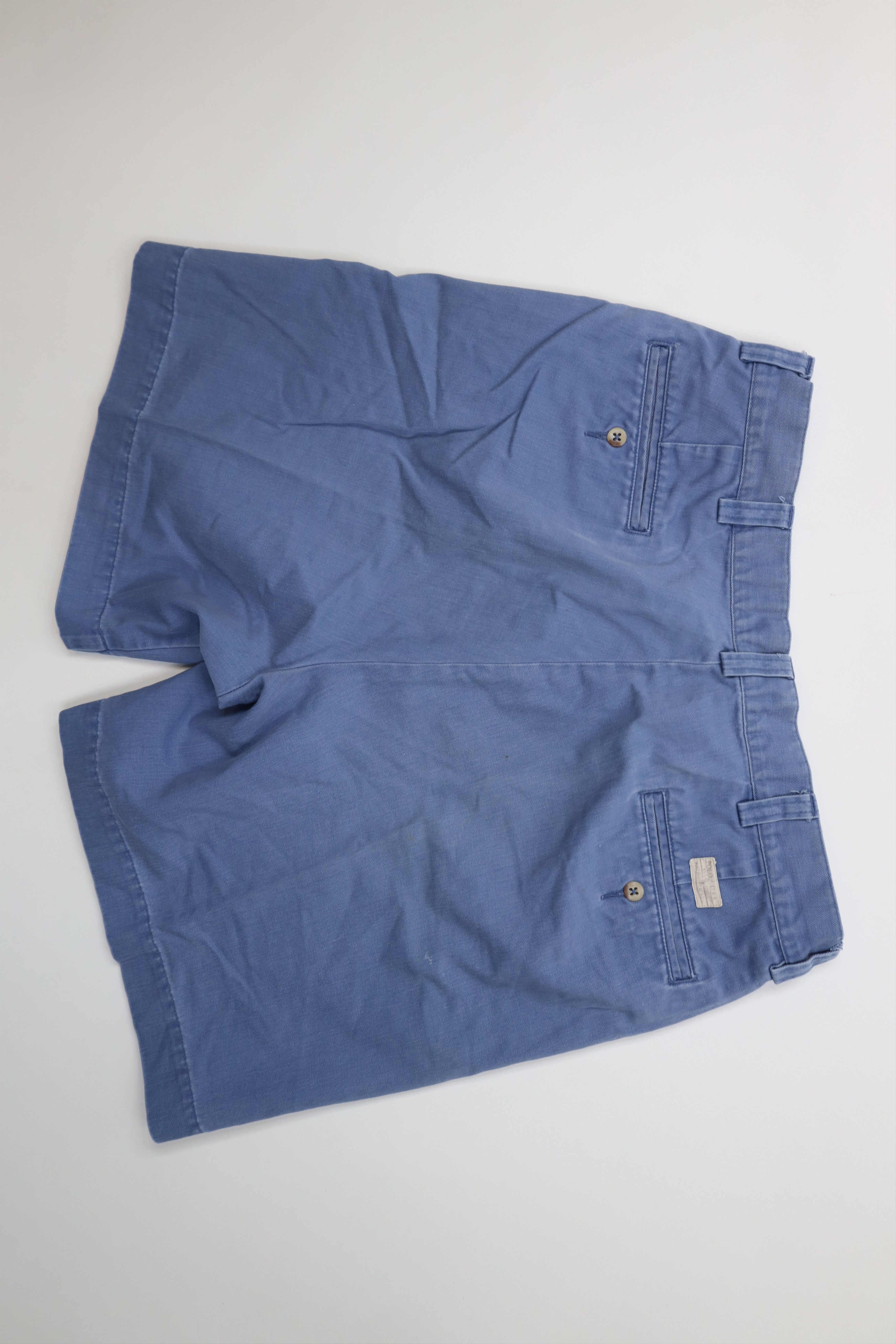 Polo Ralph Lauren Vintage 90s Ralph Lauren Above Knee Chino Shorts Blue Cotton Size US 34 / EU 50 - 8 Thumbnail
