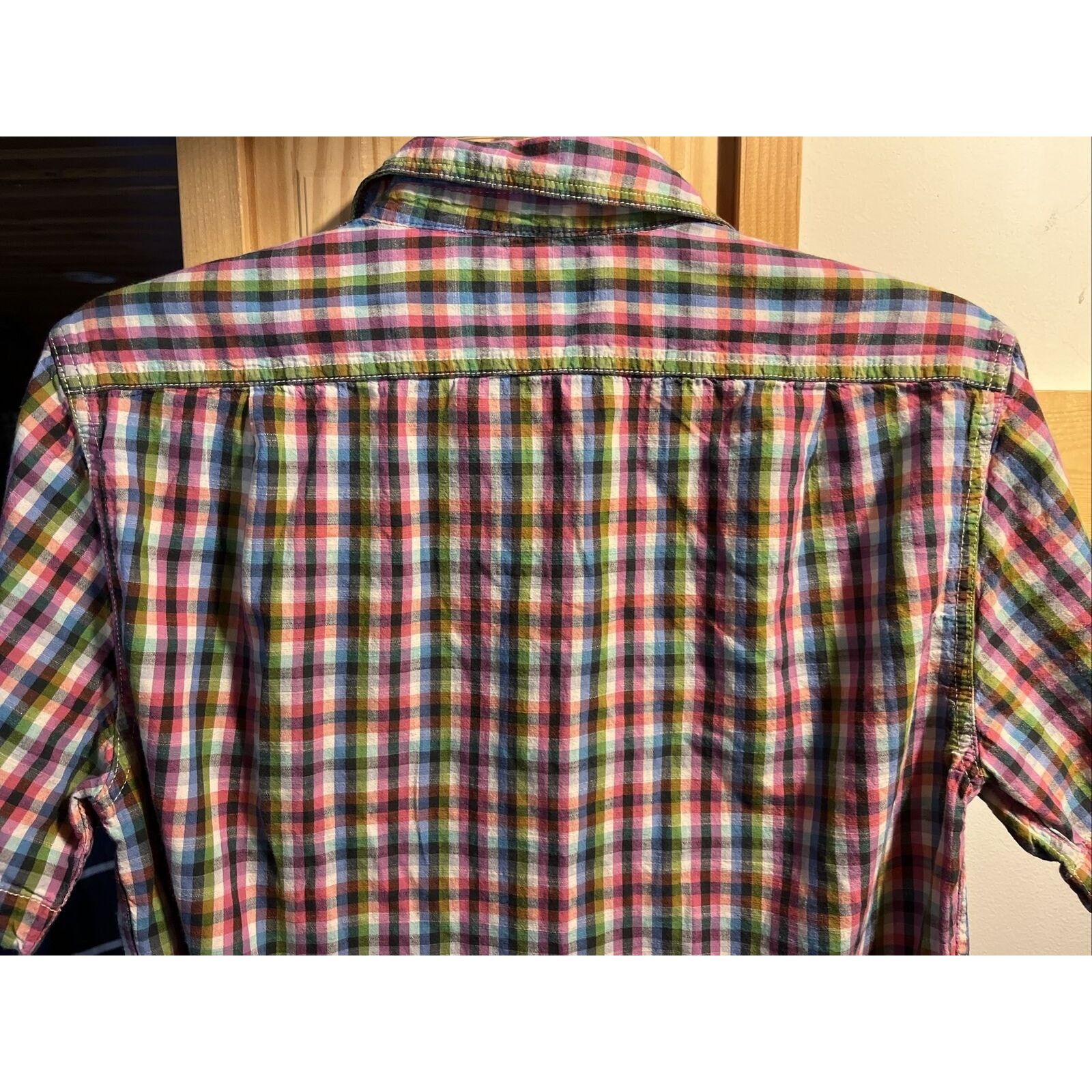 Cremieux Cremieux Men’s M Colored Check Button Cotton Slim Fit Shirt Size US M / EU 48-50 / 2 - 9 Thumbnail