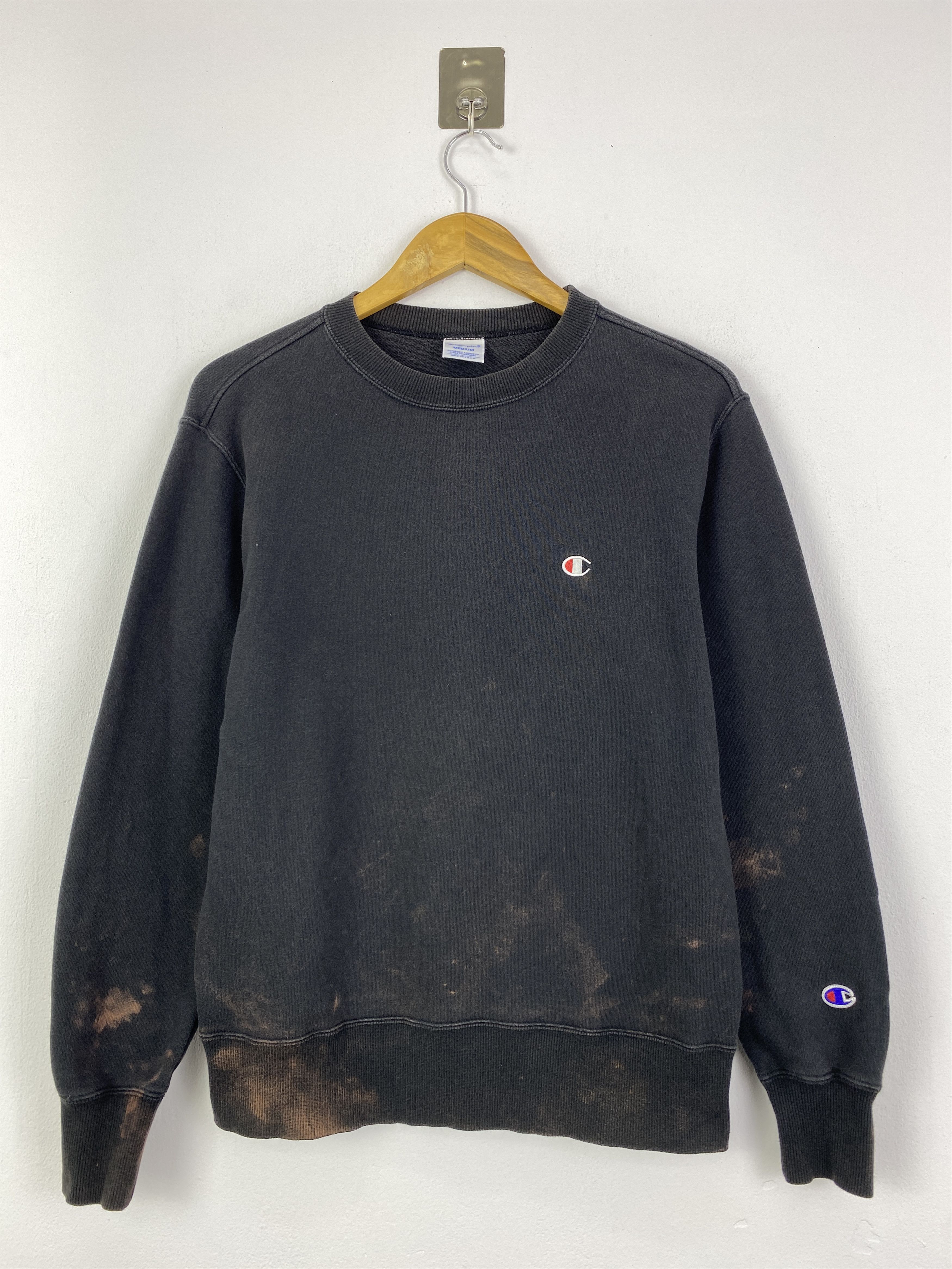 Champion Vintage Champion Bleach Faded Sweatshirt SH0130 Size US M / EU 48-50 / 2 - 1 Thumbnail