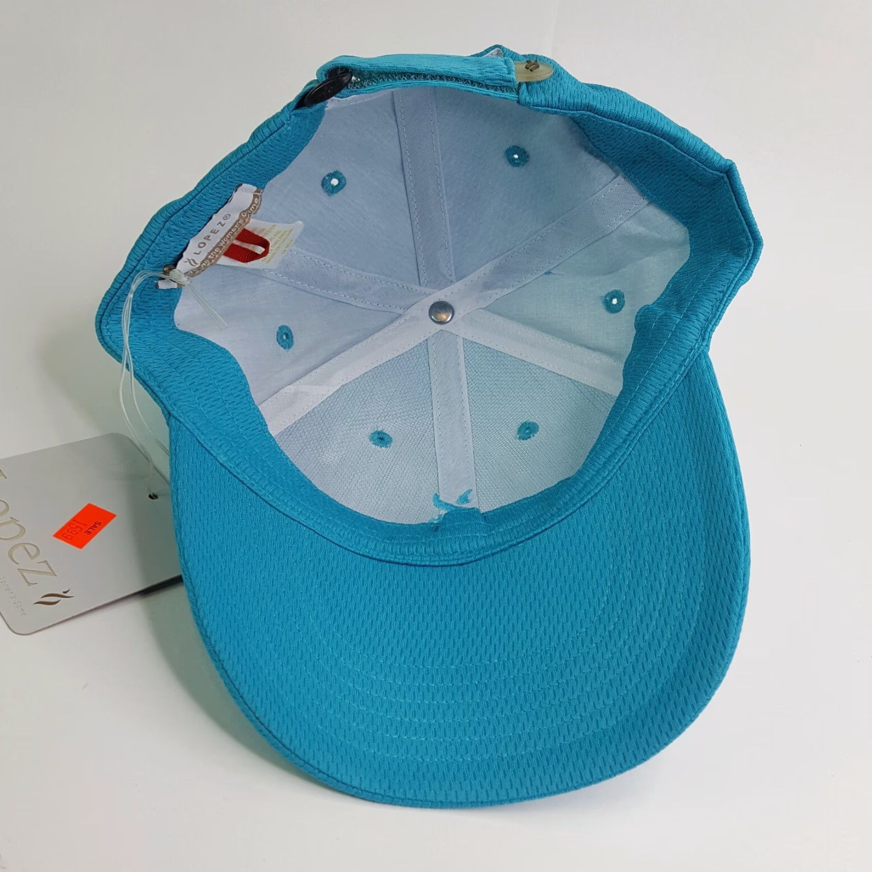 Vintage VINTAGE Nancy Lopez Baseball Cap Hat Adjustable Blue Knit Hat Baseball Cap Womens Polyester 90s Outdoor Golf Embroidered Cap Size ONE SIZE - 7 Thumbnail