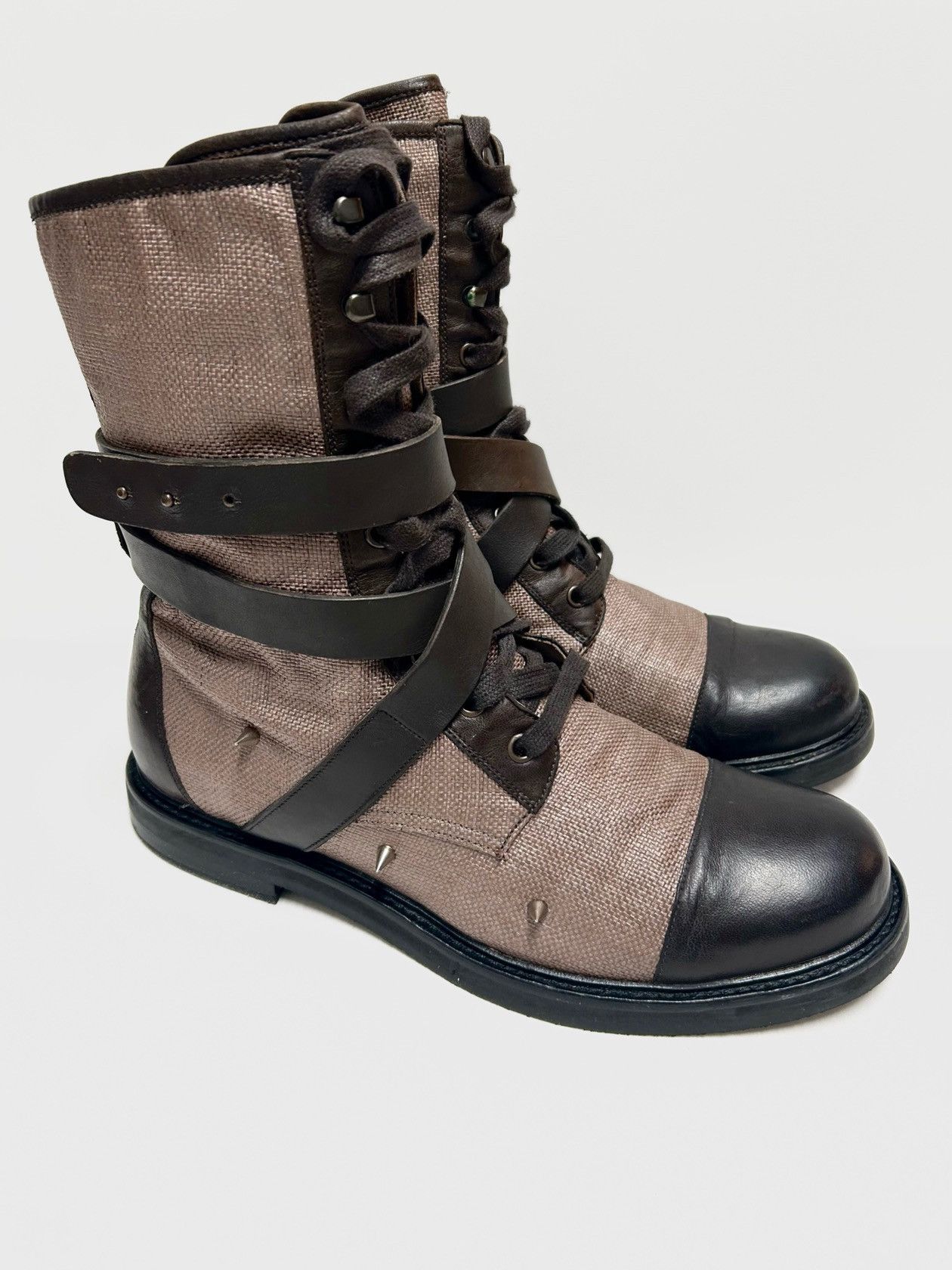 Balmain SS2011 Bondage Ranger Boots Size US 9.5 / EU 42-43 - 1 Thumbnail