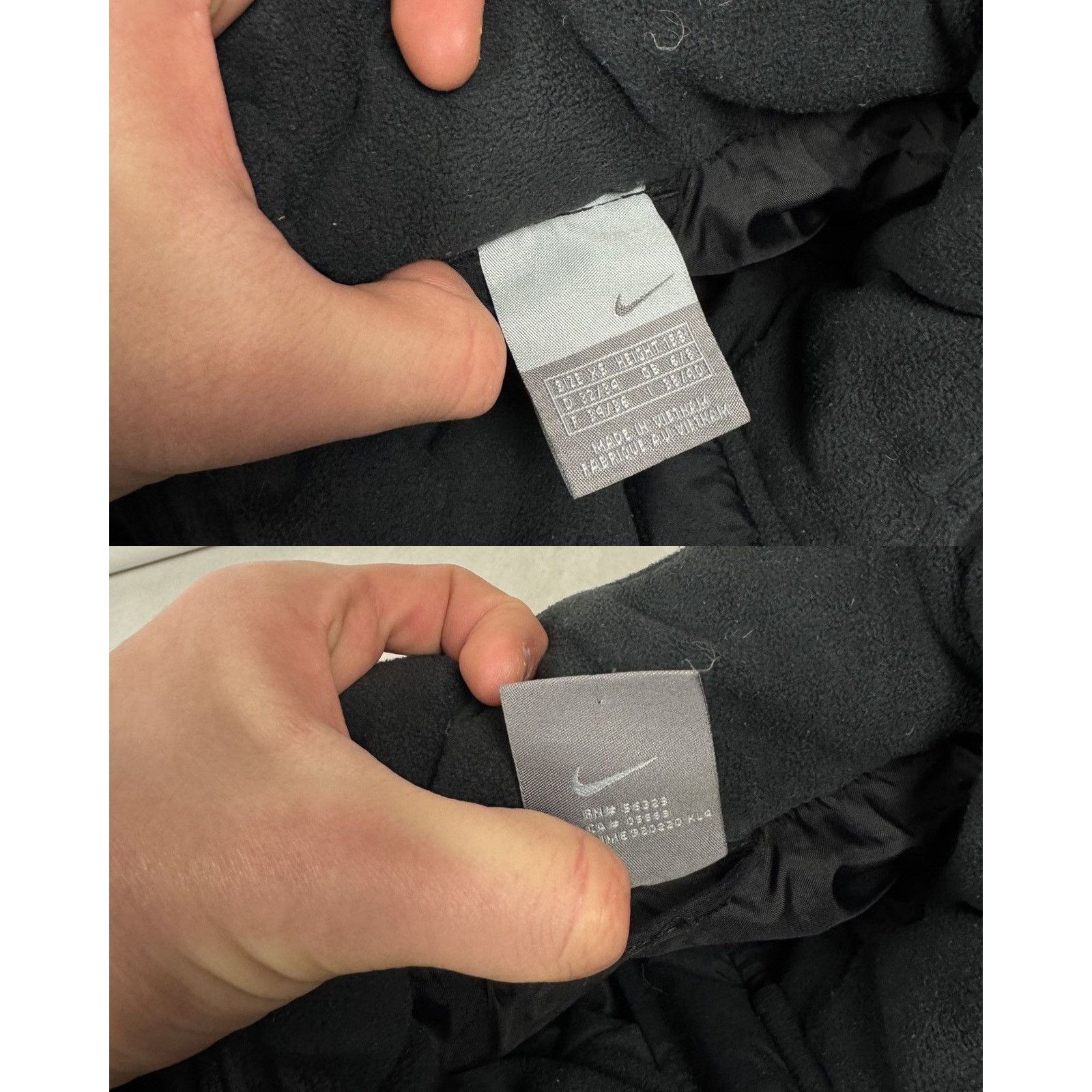 Nike × Vintage Nike Women's Black Swoosh Logo Full Zip Puffer Jacket XS Size XS / US 0-2 / IT 36-38 - 2 Thumbnail