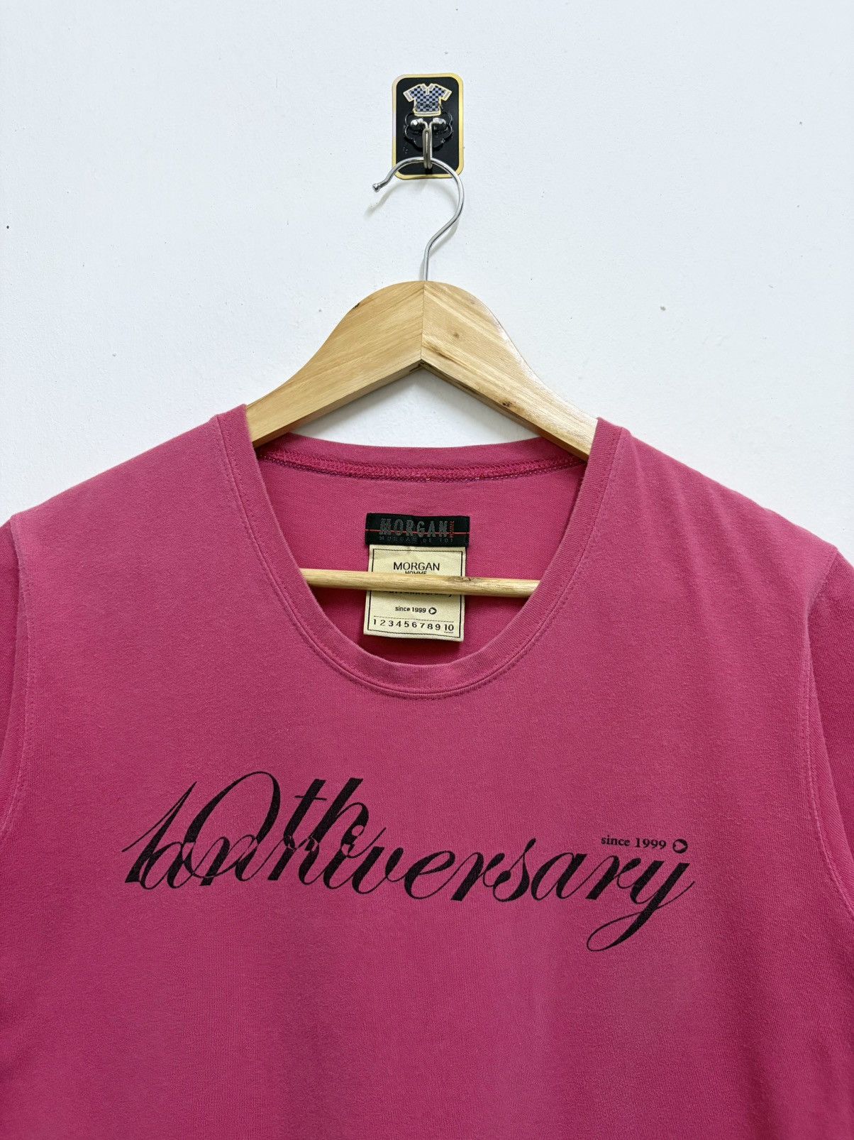 Morgan Homme 2000’s Morgan Homme - 10th Anniversary Pink T-Shirt Size M / US 6-8 / IT 42-44 - 3 Thumbnail