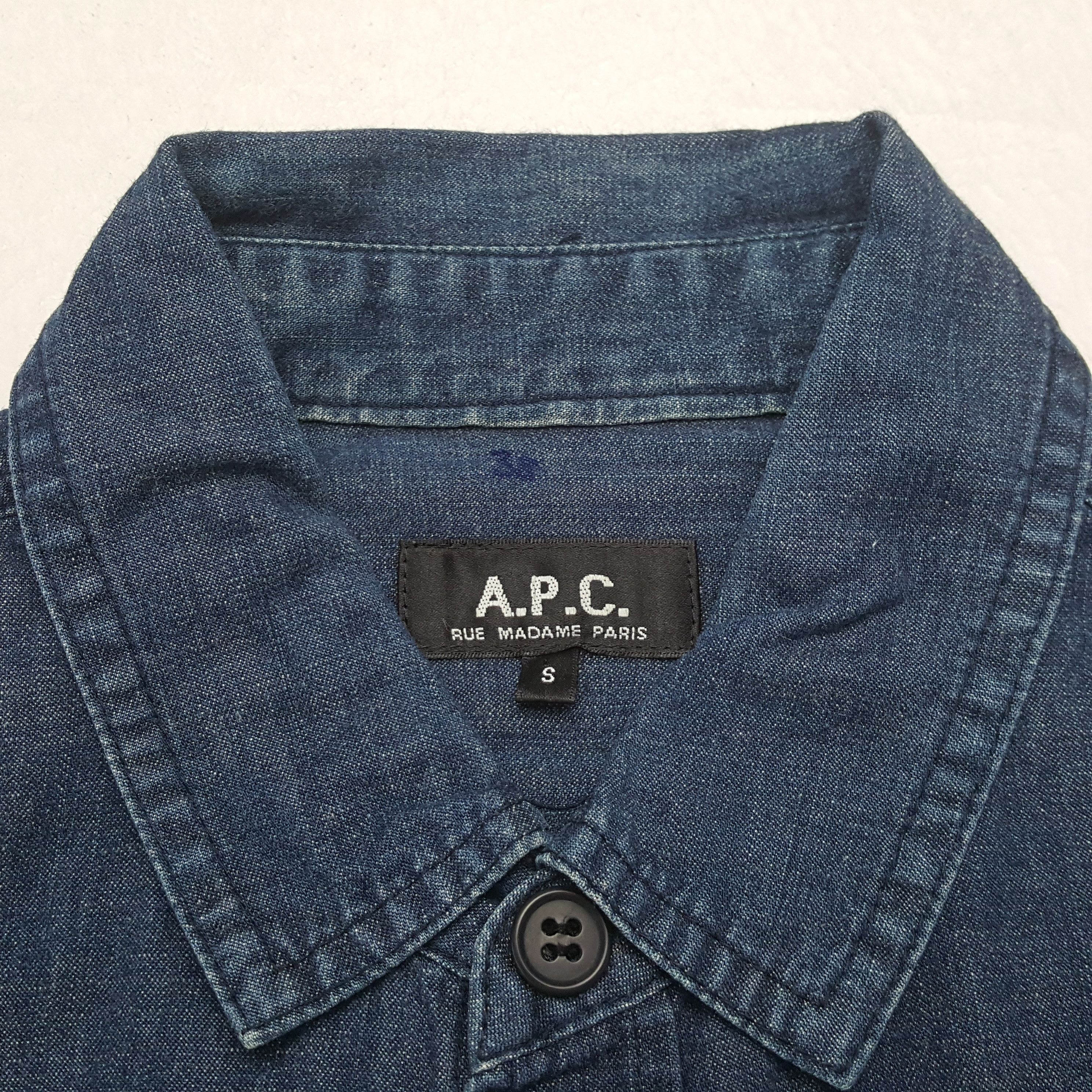 A.P.C. Vintage A.P.C Japanese Brand Denim Shirt C301N37 Size US S / EU 44-46 / 1 - 6 Thumbnail