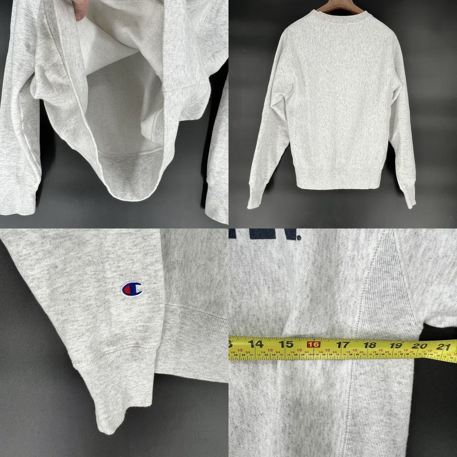 Champion VINTAGE UCONN Champion Sweatshirt Size Small Grey Reverse Weave Classic Pullover Sports University Size US S / EU 44-46 / 1 - 8 Thumbnail
