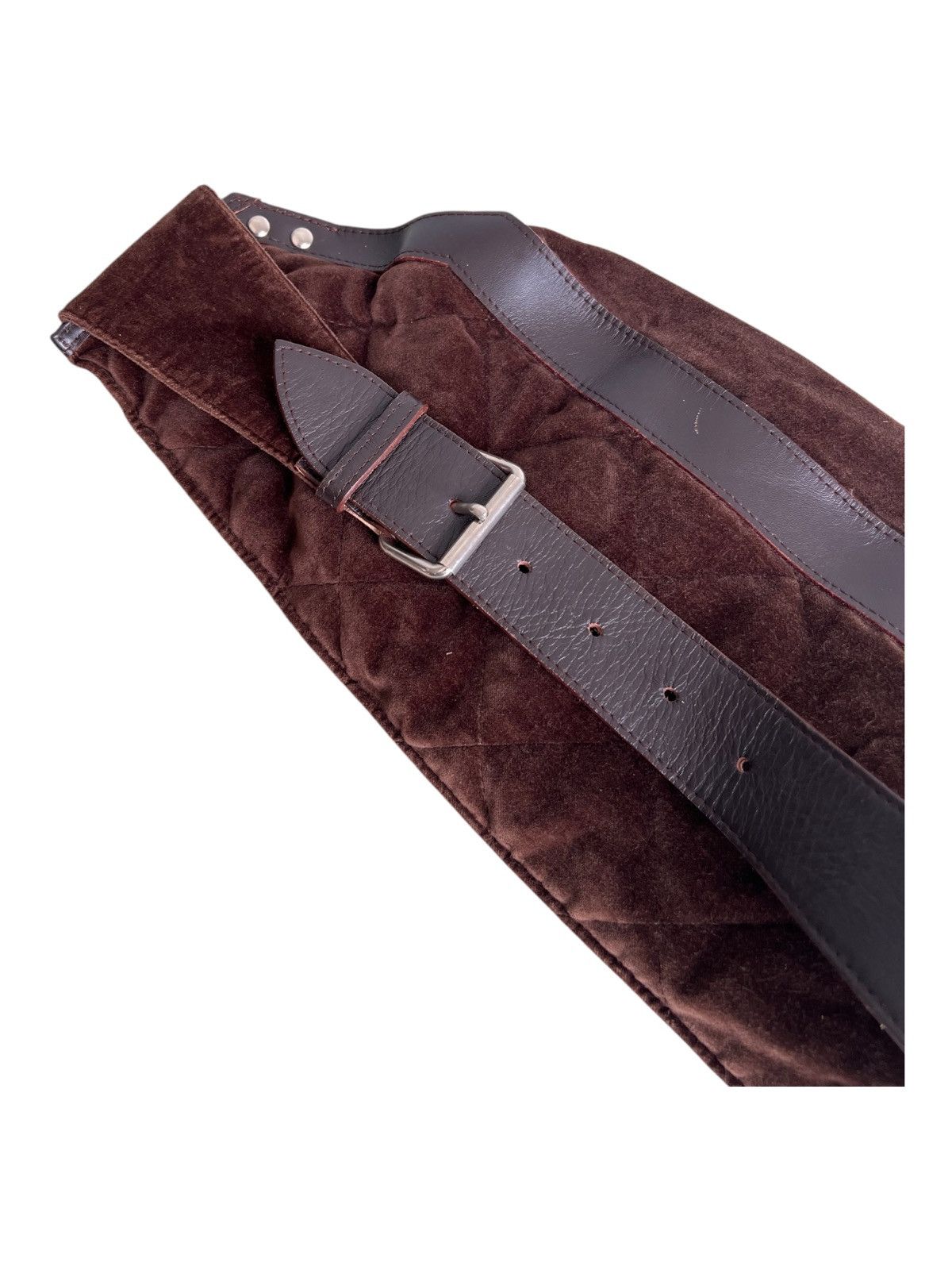 Genuine Leather × Japanese Brand × Kazuyuki Kumagai Attachment 🇯🇵 Leather Piece Montee Hybrid Tech-Wear Crossbody Bag Size ONE SIZE - 8 Thumbnail