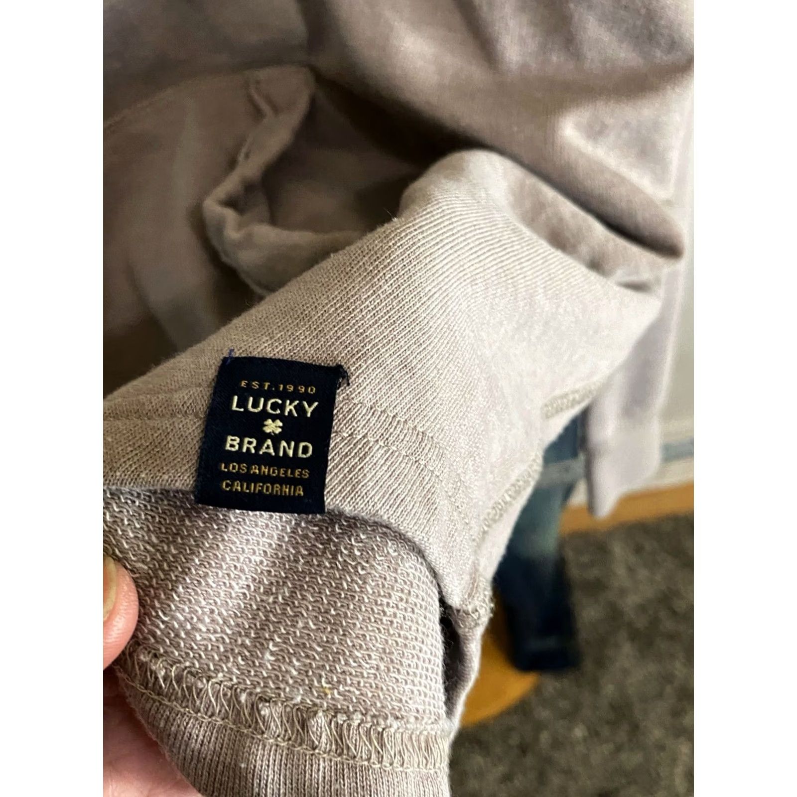 Lucky Brand Lucky Brand Gray Button Hoody SWEATER Large L Mens Size US L / EU 52-54 / 3 - 6 Thumbnail