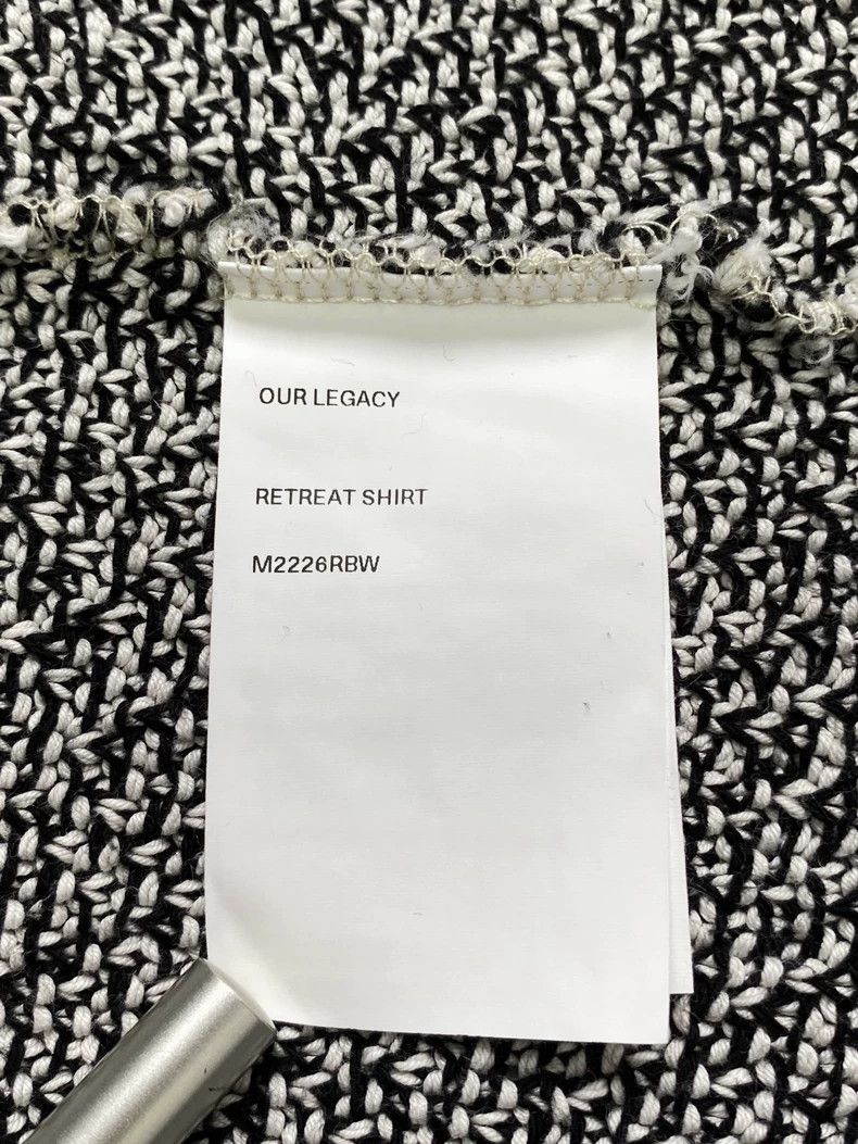 Our Legacy Our LegacySnowflake Knitted Cardigan Black and White Coarse Size US S / EU 44-46 / 1 - 7 Thumbnail