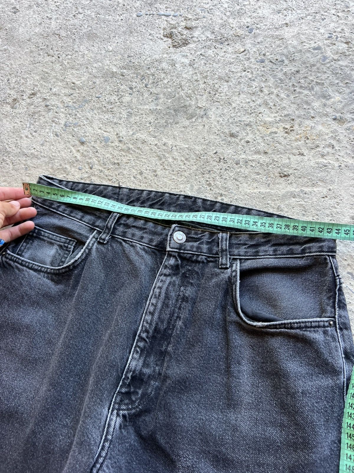 If Six Was Nine 🔥VTG BALENCI RICK OWENS STYLE Y2K JAPANESE BRAND JEANS RARE Size US 31 - 7 Thumbnail