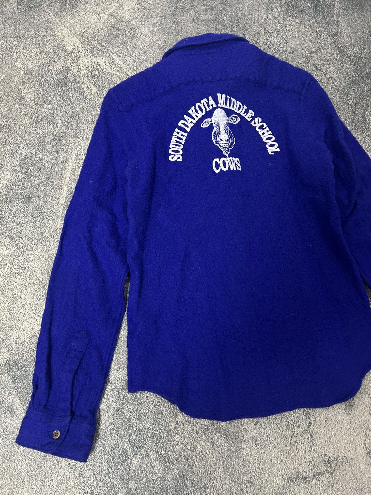 Junya Watanabe 🐐2002 South Dakota Middle School Cows Wool Button up Size US S / EU 44-46 / 1 - 3 Thumbnail