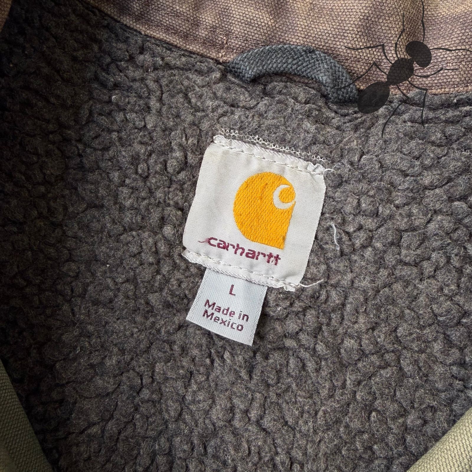 Carhartt × Vintage Carhartt C61 ARG green chore Sherpa work wear jacket Size US L / EU 52-54 / 3 - 9 Thumbnail