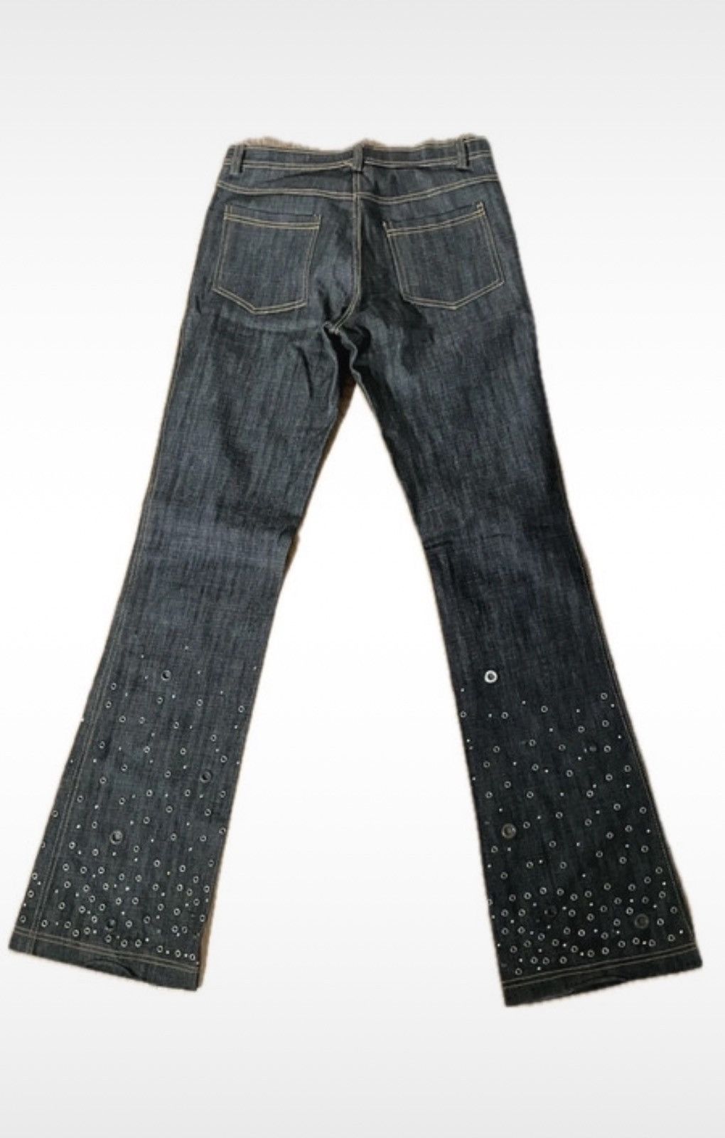 Vintage Flared low jeans with studs bootcut jeans Primo Piano Size 28" / US 6 / IT 42 - 2 Thumbnail