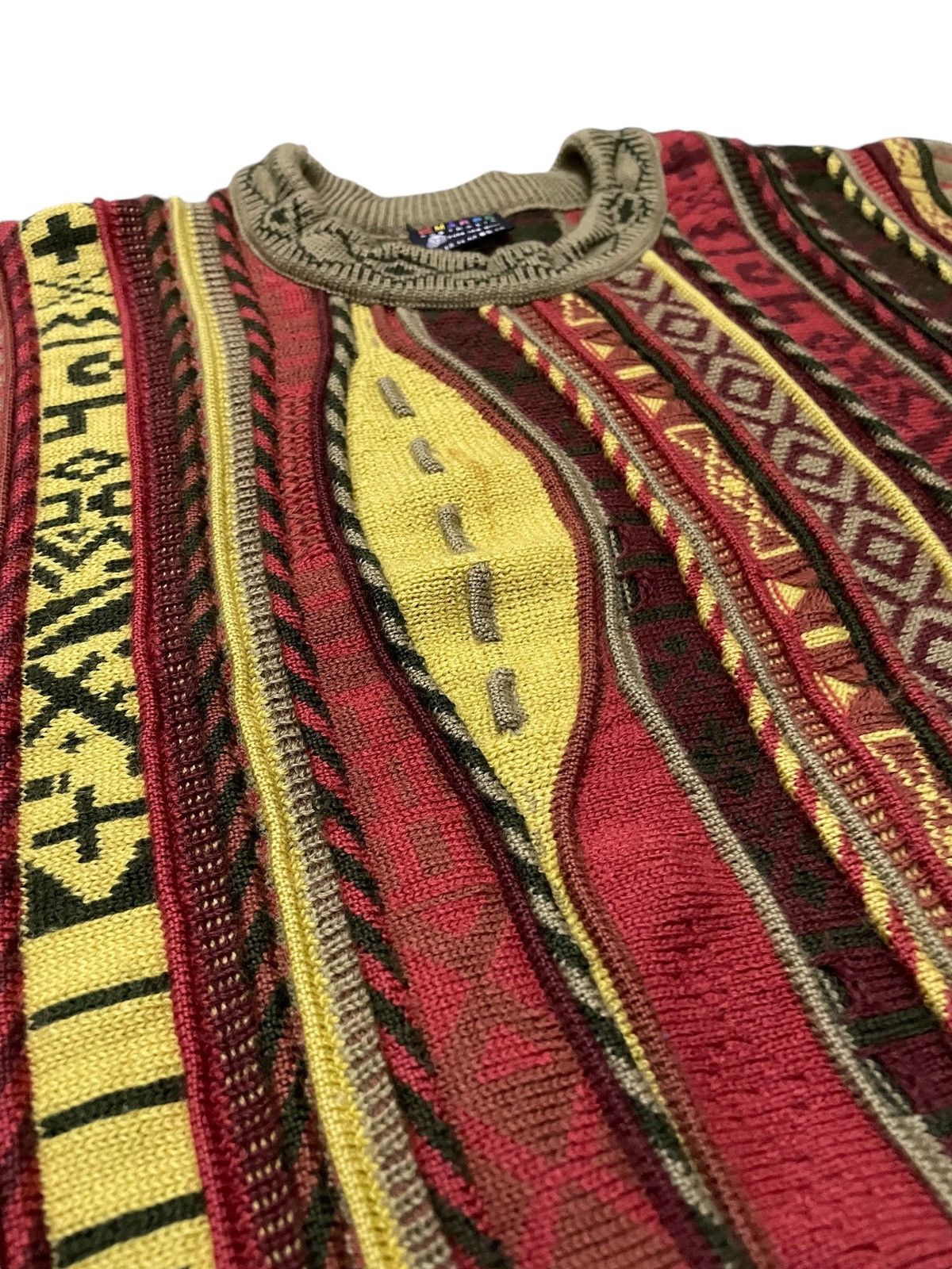 Coogi × Tundra Emaroo Australia 3D Coloured Cable Knit Coogi Style Sweater Size US M / EU 48-50 / 2 - 7 Thumbnail