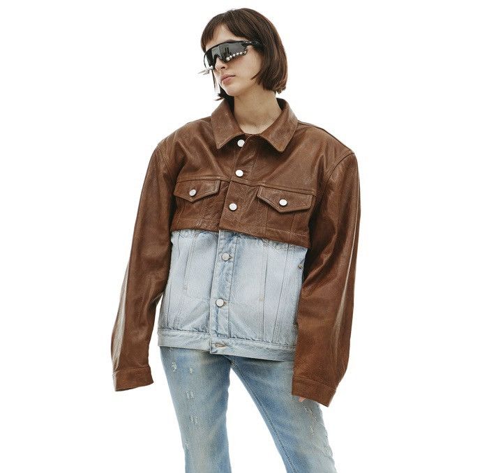 Vetements Vetements VTMNTS Convertible Leather Denim Jacket Size US M / EU 48-50 / 2 - 1 Thumbnail