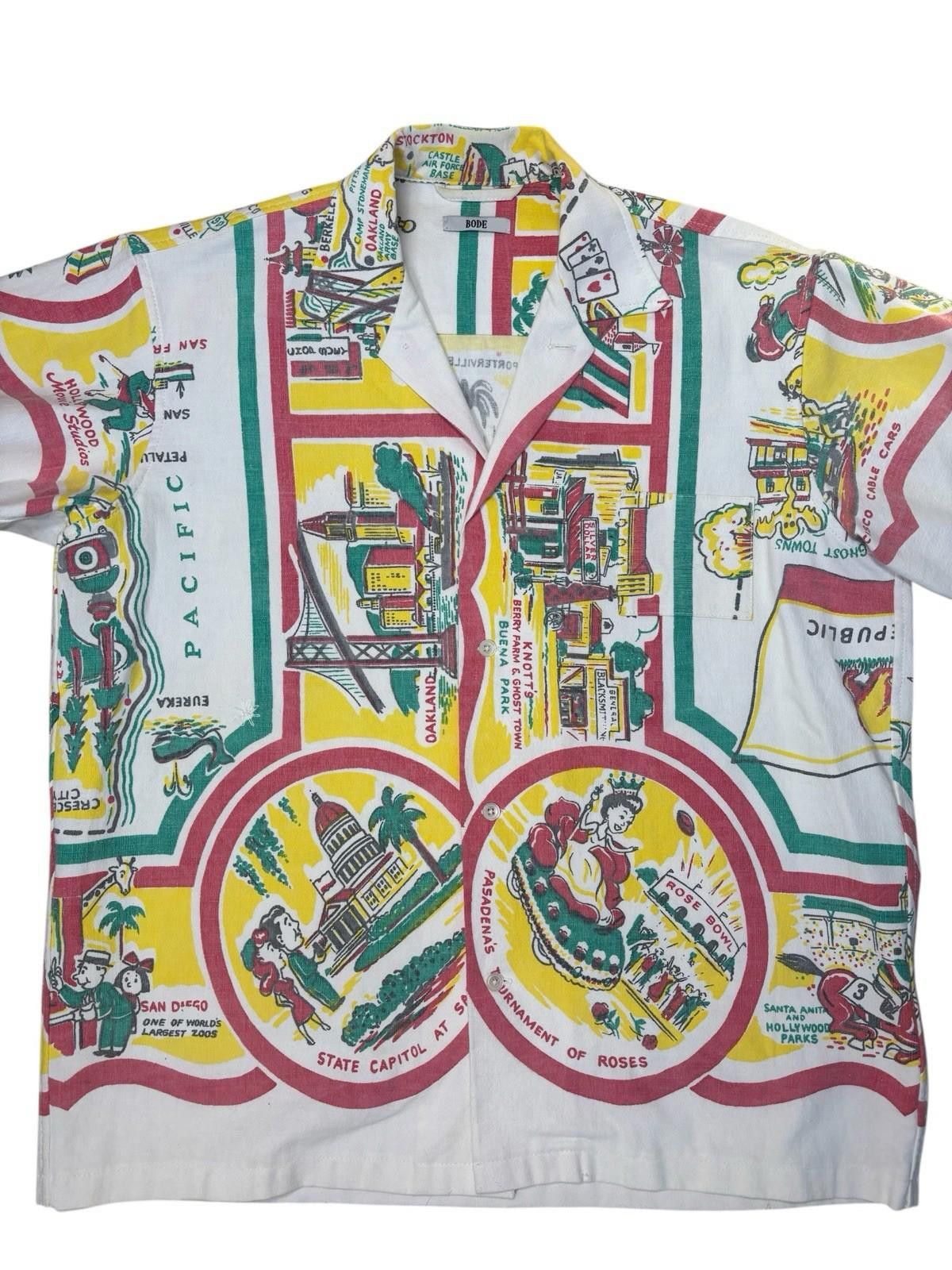 Bode Bode California Shirt Short Sleeve (OOAK) Size US S / EU 44-46 / 1 - 2 Thumbnail