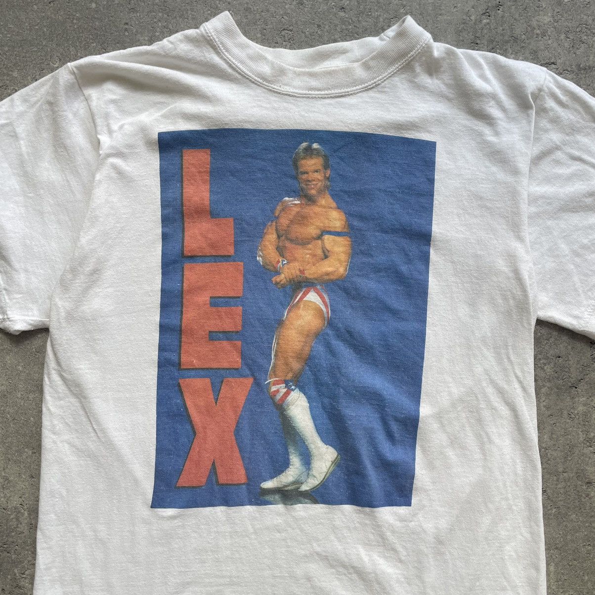 Vintage × WWE × WWF Vintage 90's WWF Lex Luger Tee Size US S / EU 44-46 / 1 - 2 Thumbnail