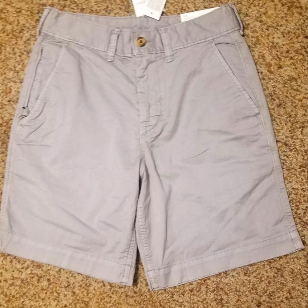 Designer NWT American Eagle Men's Gray Shorts Size 26 Size US 26 / EU 42 - 1 Thumbnail