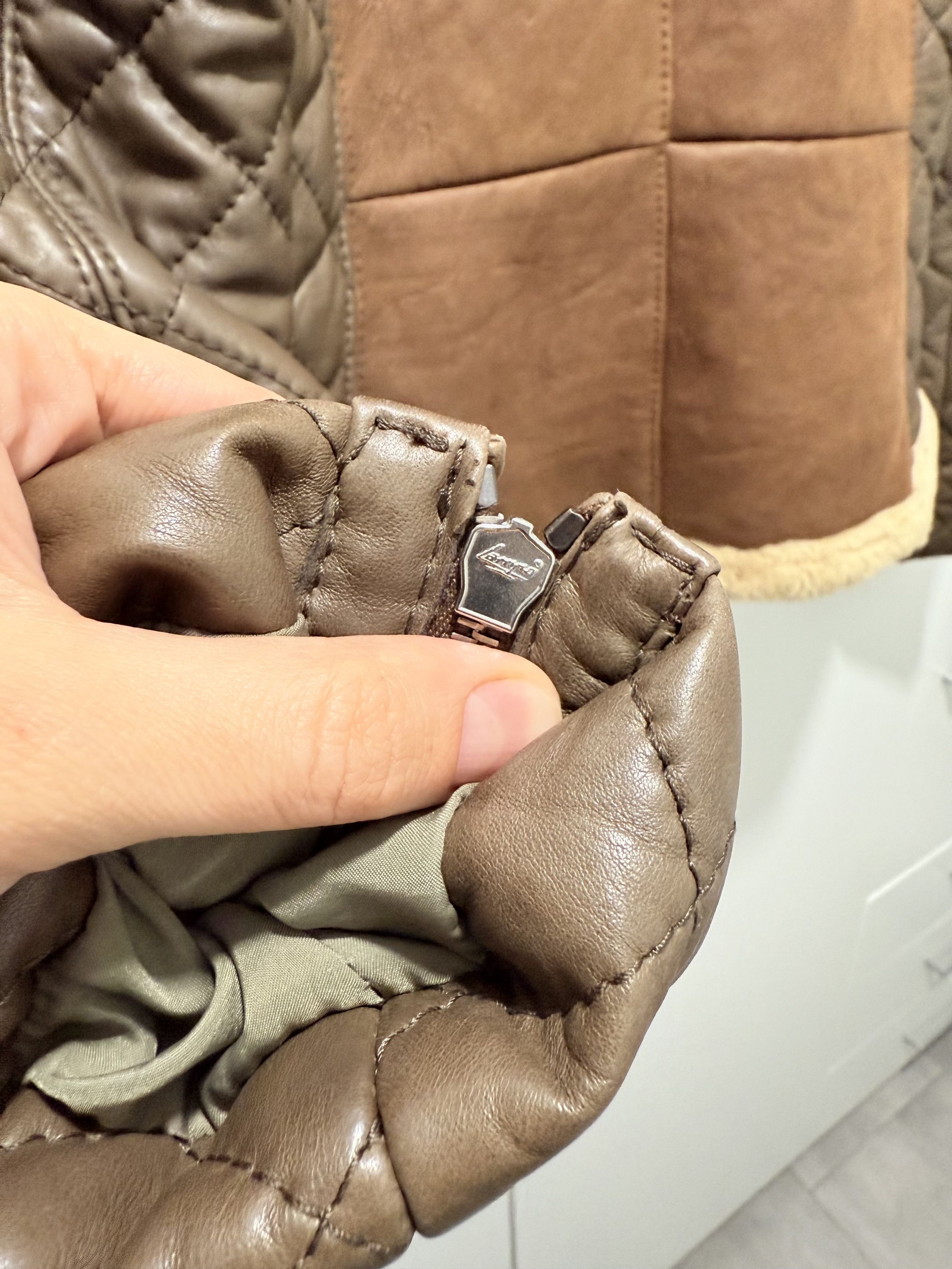 Other Werner Christ Shearling Lambskin Biker Jacket Size M / US 6-8 / IT 42-44 - 13 Thumbnail