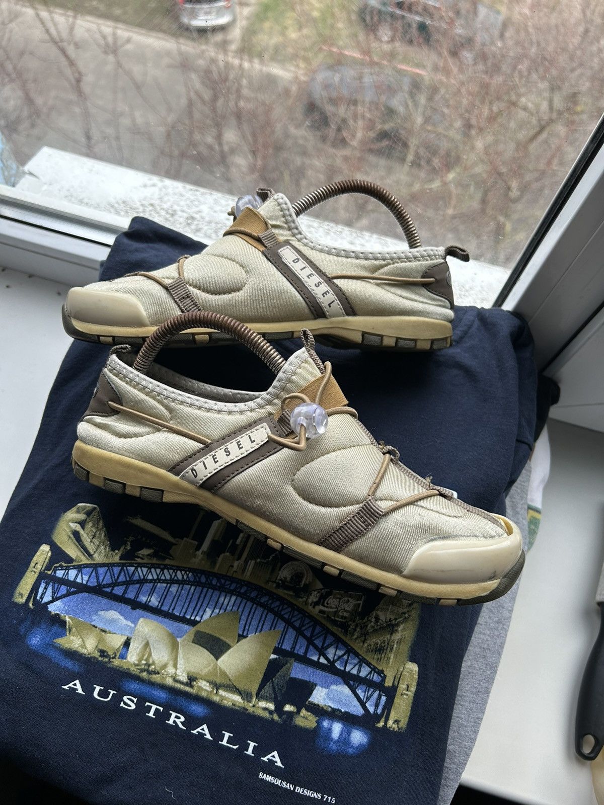 Diesel Vintage 90’s Diesel Footwear Japanese Style Low Top Sneakers Size US 7.5 / IT 37.5 - 1 Thumbnail