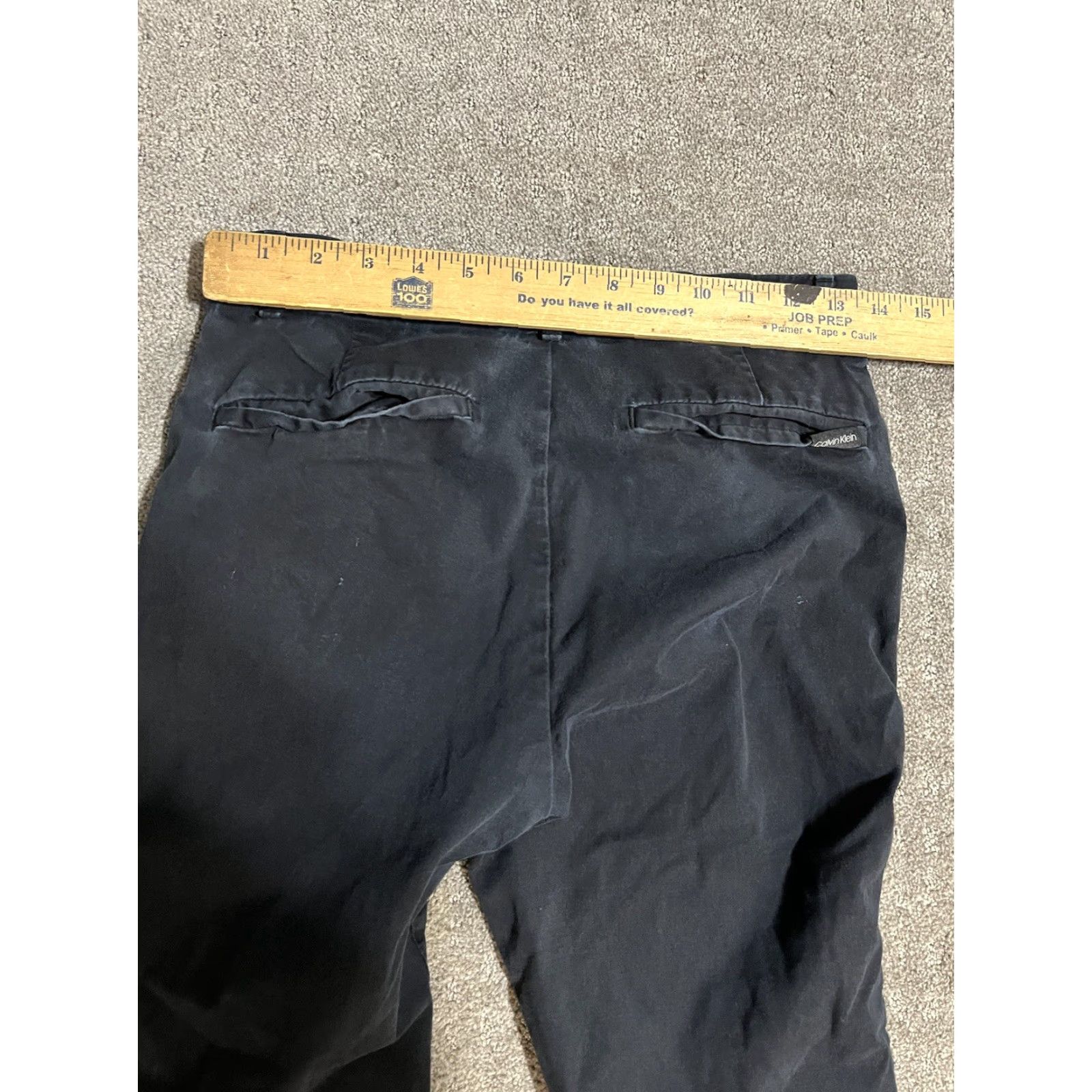 Calvin Klein Calvin Klein Slim Fit Pants Men's 28x30 Black Infinite Flex Waist Casual Distres Zip Straight Inseam 30 Size US 28 / EU 44 - 6 Thumbnail
