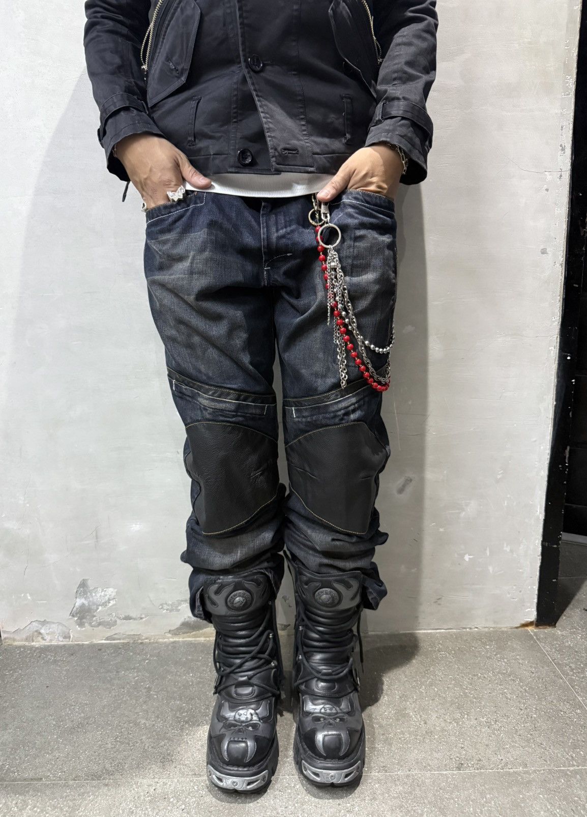Von Dutch vintage von dutch hybrid leather moto denim rider if6was9 Size US 38 / EU 54 - 15 Thumbnail