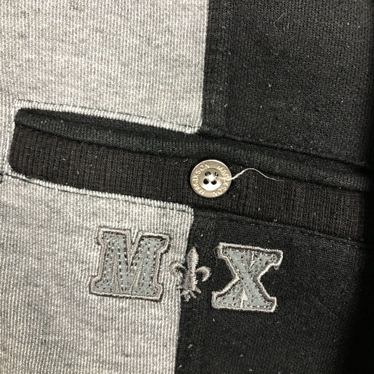Japanese Brand 📌Vintage Collar Sweatshirt Magixson Big Logo Embroidery Size US L / EU 52-54 / 3 - 16 Thumbnail
