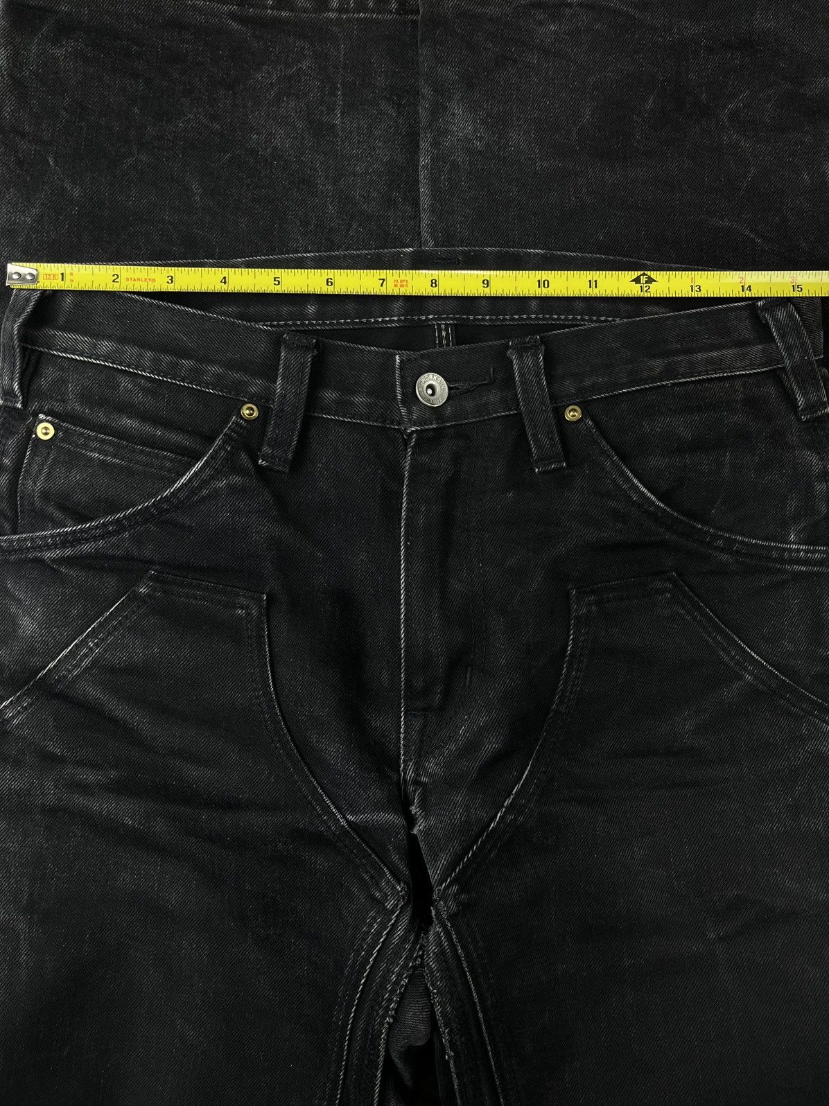 Iron Heart Iron Heart Faded Double Knee Logger BootCut Denim Jeans Size US 31 - 15 Thumbnail
