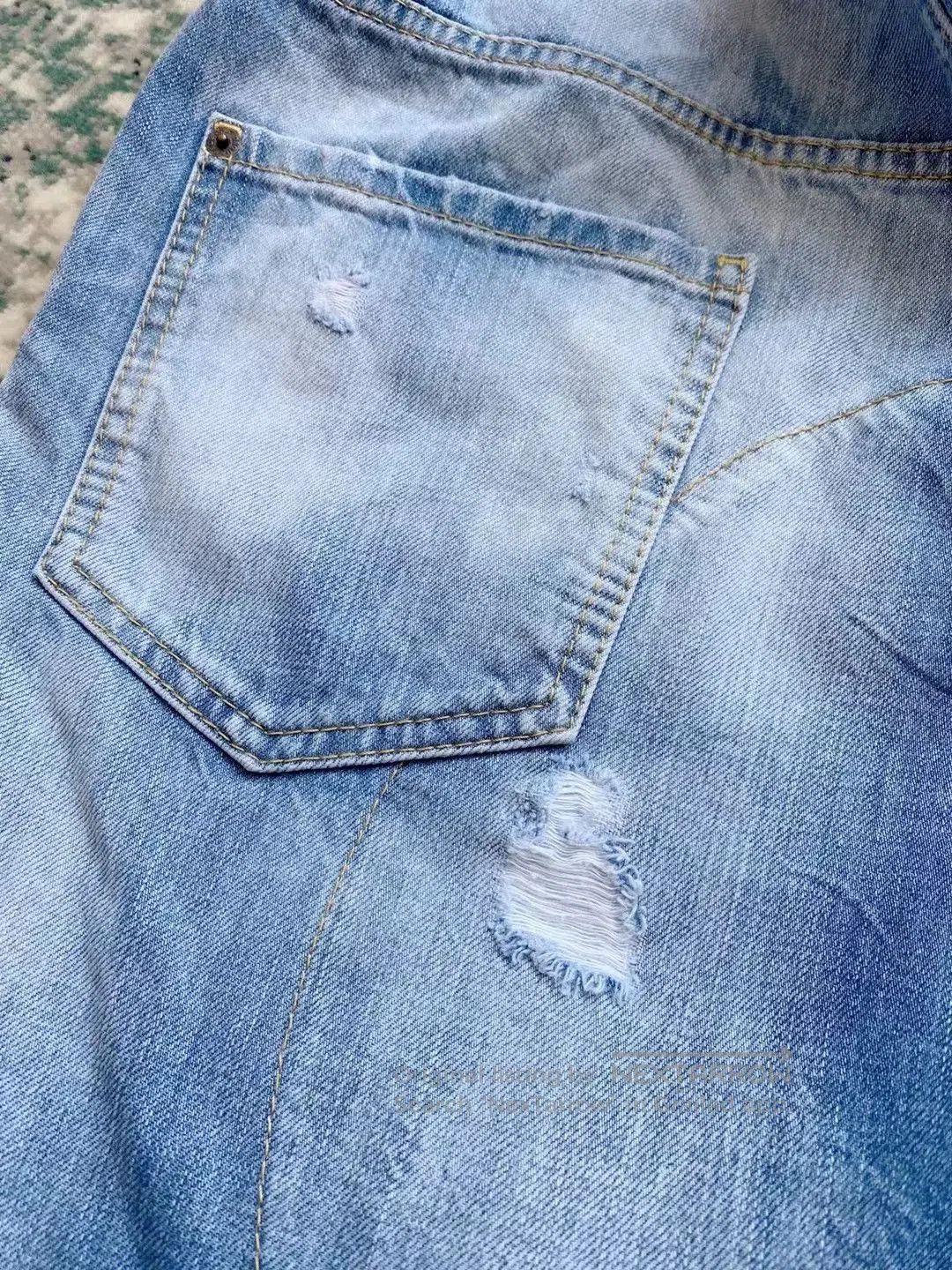 Dsquared2 Dsquared2 Light Blue Combat Denim Pants. Size US 32 / EU 48 - 4 Thumbnail