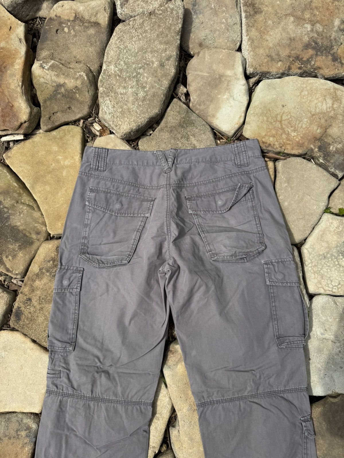 Vintage Crazy Vintage Baggy Distressed Cargo Pants Size US 33 - 9 Thumbnail