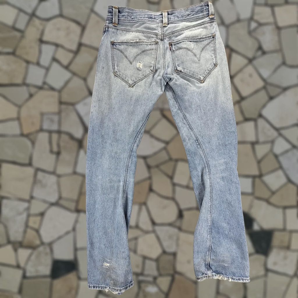 Levi's VINTAGE Levis Engineered Jeans Womens Blue Twisted Straight Leg Hole Fits 30x32 Size 30" / US 8 / IT 44 - 1 Thumbnail