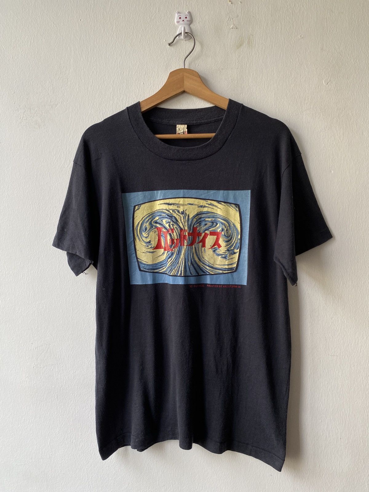 Art Comes First × Vintage 1990s - Bad Nice Art Printed By Artstorm Co T Shirt Size US M / EU 48-50 / 2 - 3 Thumbnail