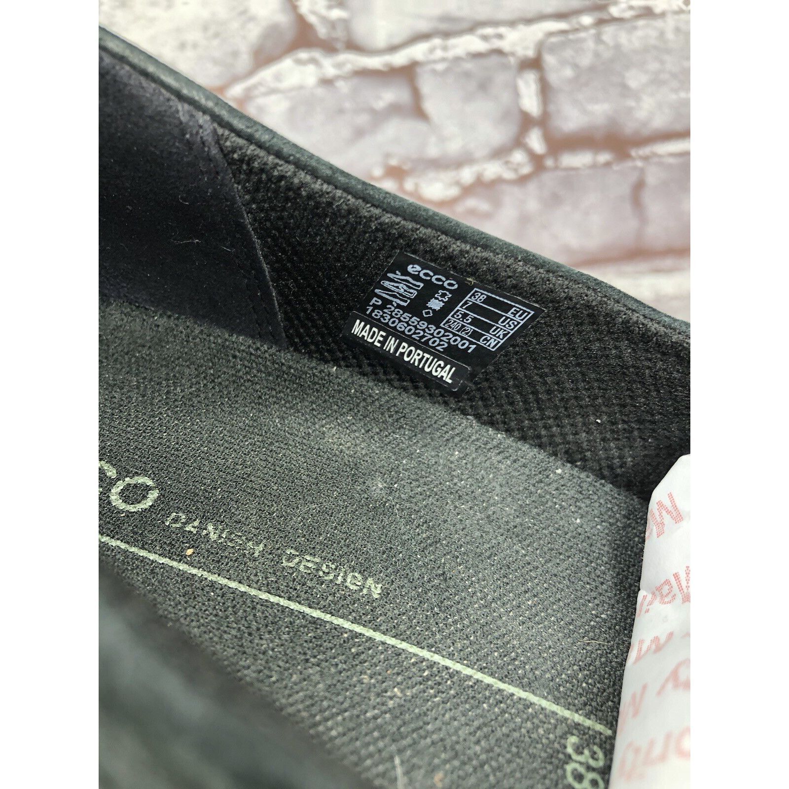 Ecco Ecco Danish Design Black Leather Slip On Casual Sneakers Sho Size US 7.5 / IT 37.5 - 7 Thumbnail