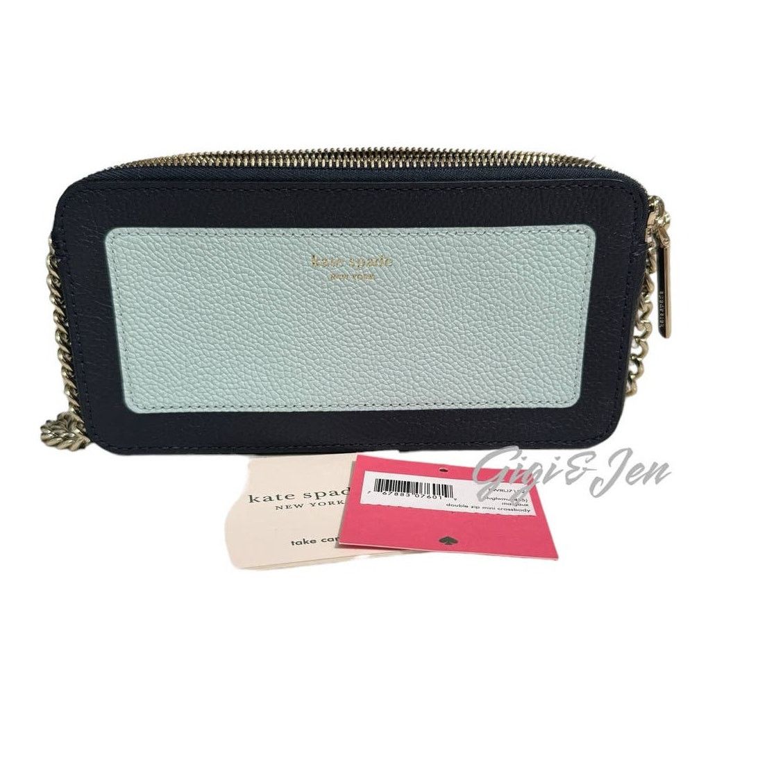 Kate Spade Kate Spade Margaux Double Zip Leather Mini Crossbody Size ONE SIZE - 9 Thumbnail