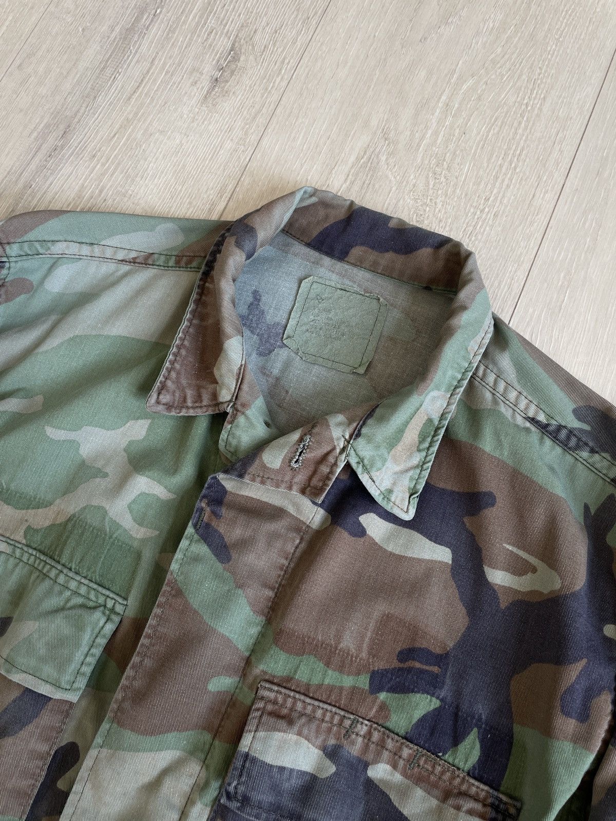 Vintage Vintage faded US military M81 woodland camo field jacket Size US S / EU 44-46 / 1 - 4 Thumbnail