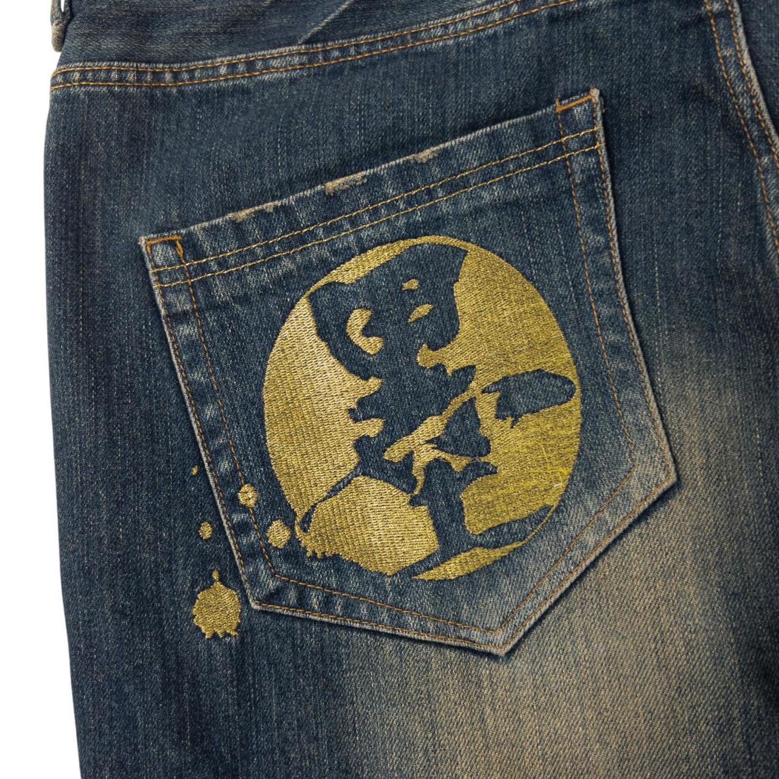 The Unbranded Brand Vintage Big Train Embroidered Eagle Denim Jeans Size W39 Size US 38 / EU 54 - 7 Thumbnail