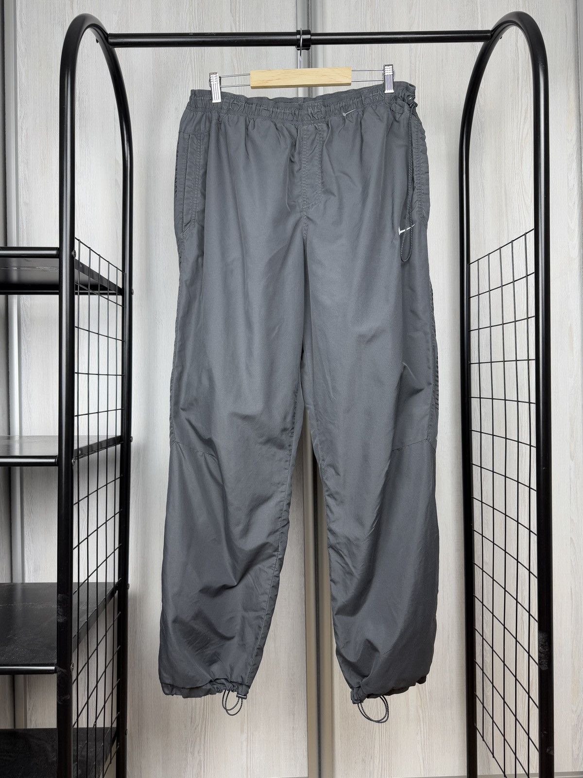 Nike Nike Air vintage y2k drill tightening grey track pants XL Size US 36 / EU 52 - 2 Thumbnail
