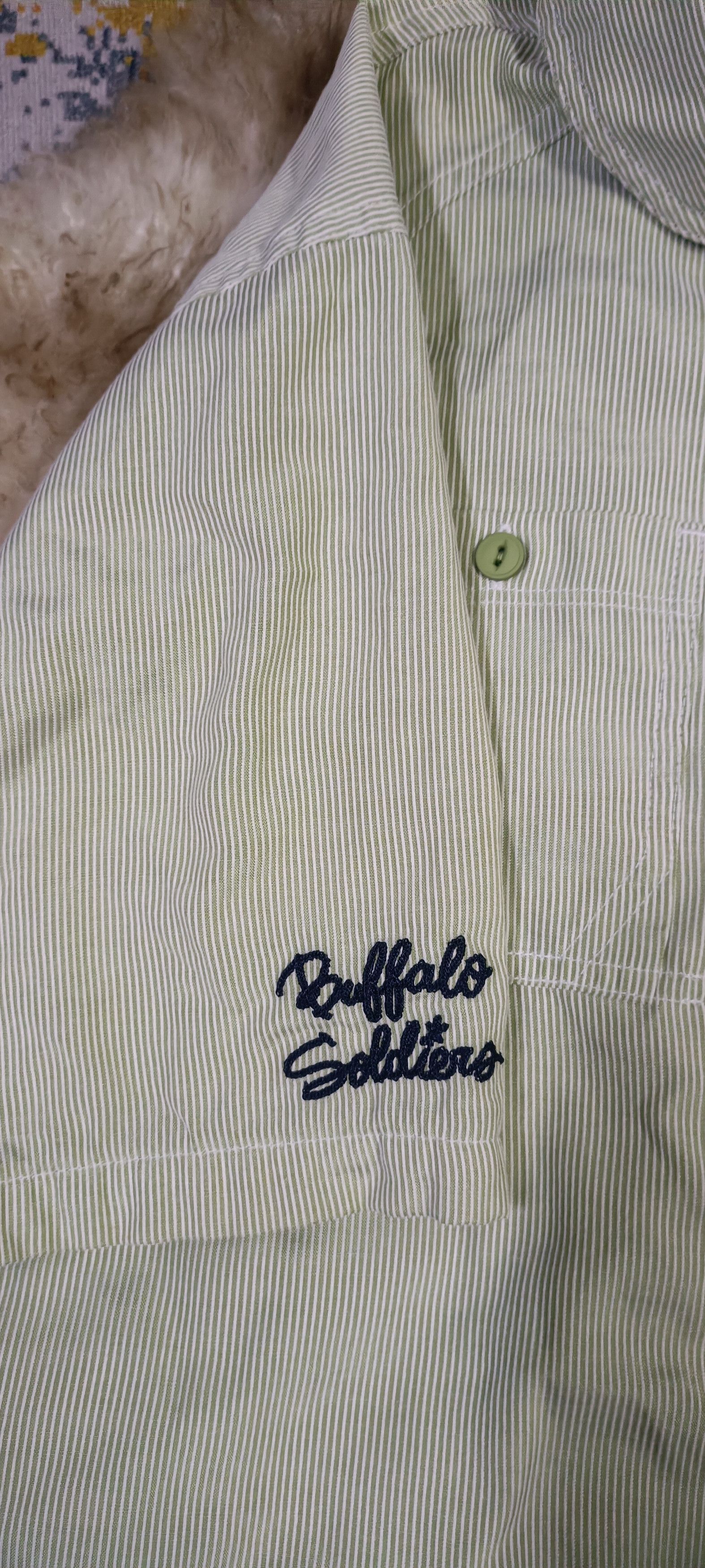 Japanese Brand MURAL BUFFALO SOLDIERS PINSTRIPE SHIRT Size US L / EU 52-54 / 3 - 3 Thumbnail