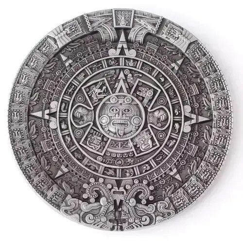 Japanese Brand Aztec Solar Calendar Belt Buckle ( no belt ) Size ONE SIZE - 4 Thumbnail